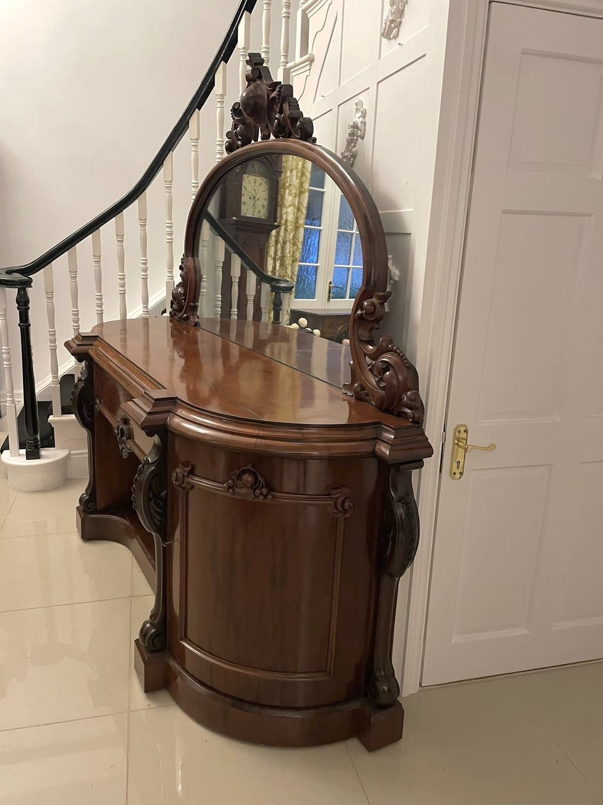 photo furniture Outstanding Quality Antique 19th Century Carved Mahogany Sideboard