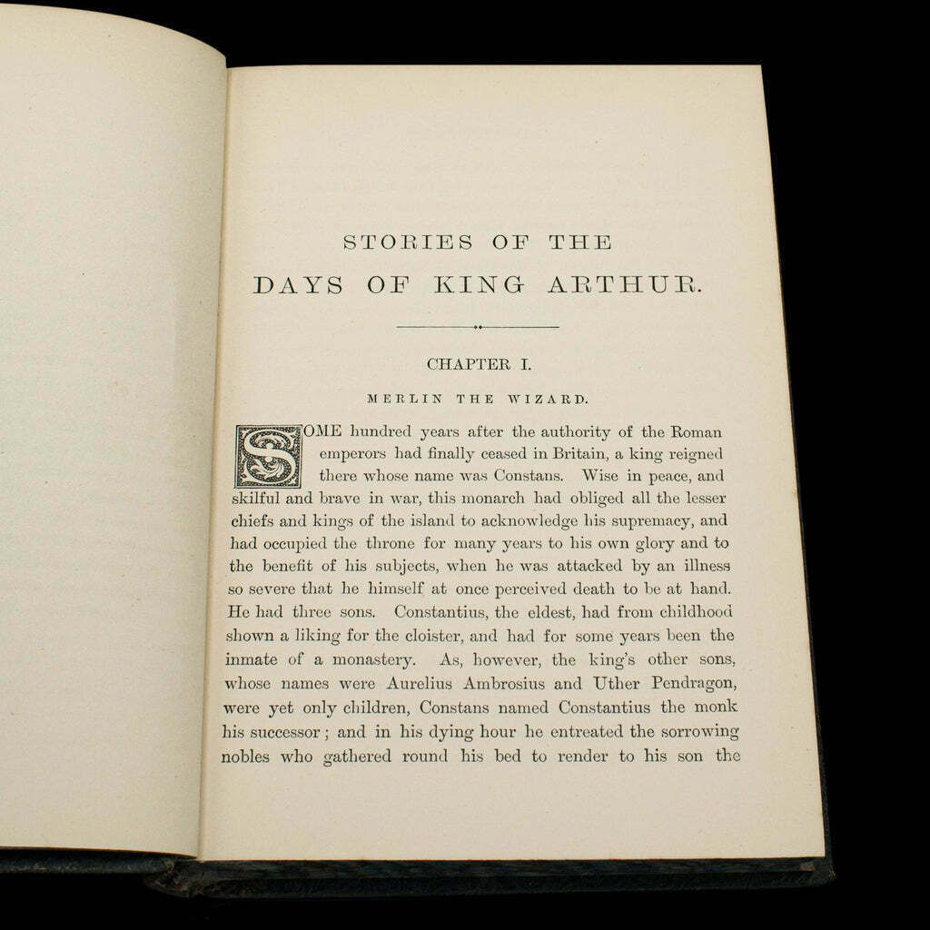 Antique Book, Days Of King Arthur, Mythology, English, Fiction, Late Victorian photo Home Decor
