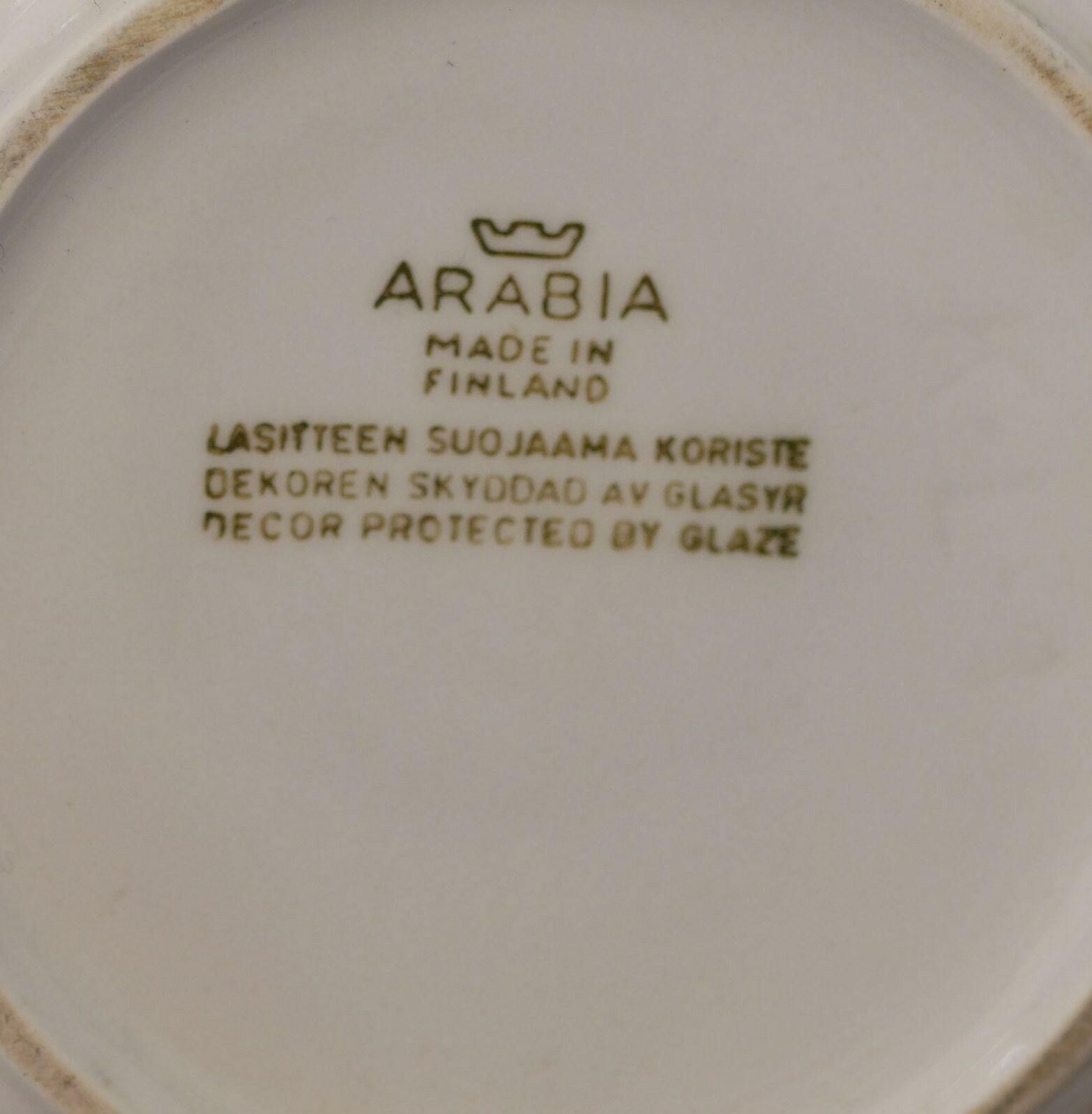 Arabia Of Finland 'Heluna' Cow Milk Jug Anja Kuurikka & Kaj Frank Scandanavian Design Mid Century Art Pottery Collectable China Home Decor photo vintage