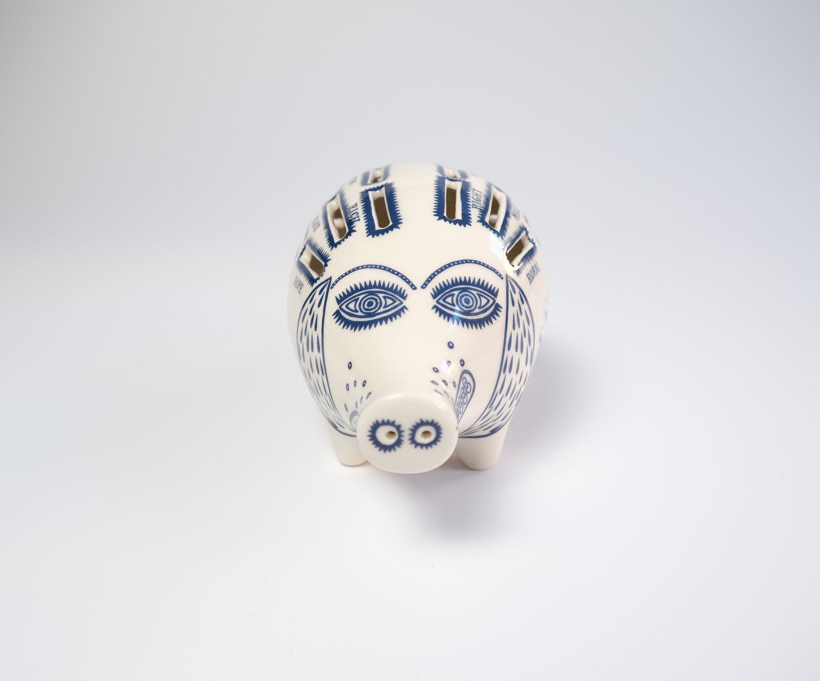 Grayson Perry "Little Pig" Ceramic Piggy Bank Sculpture, 2022 photo for sale