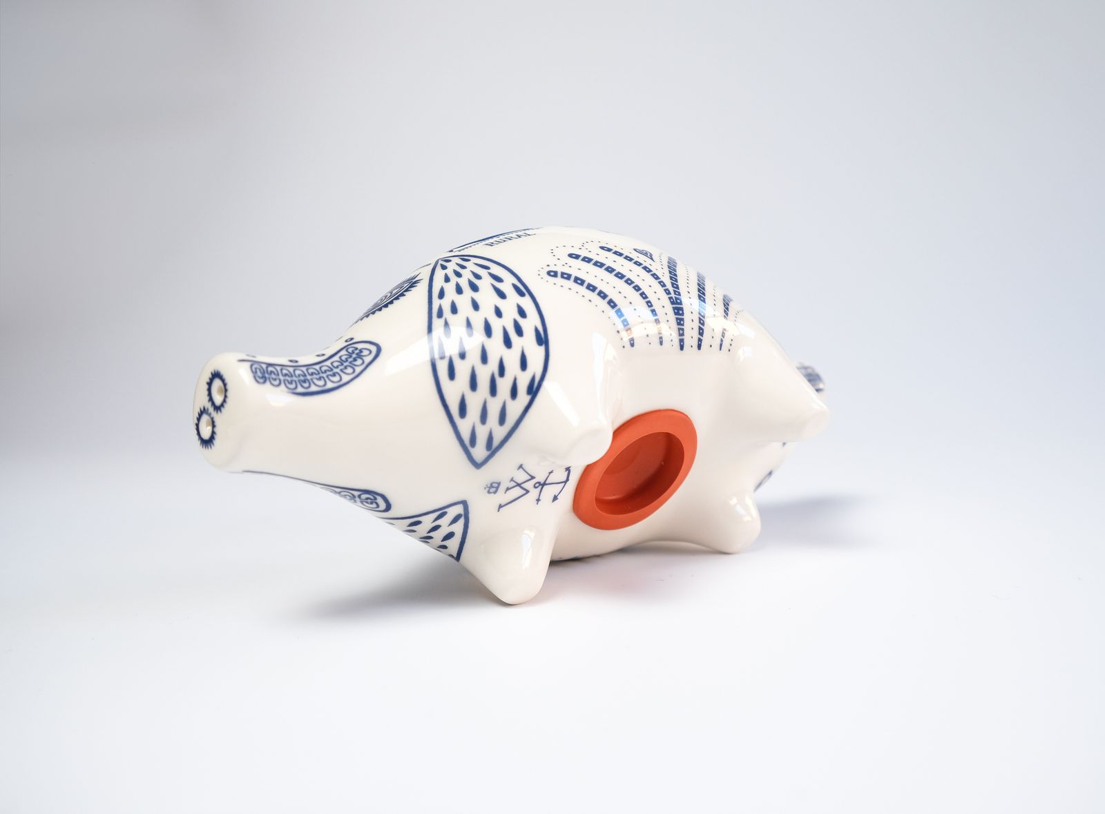 Grayson Perry "Little Pig" Ceramic Piggy Bank Sculpture, 2022 photo vintage