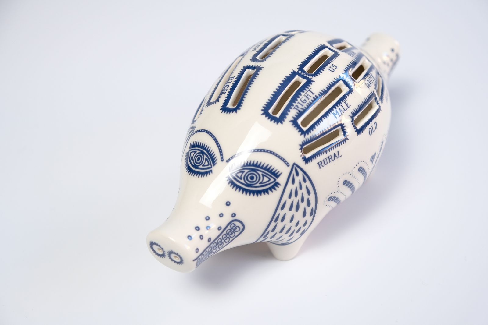 photo for sale Grayson Perry "Little Pig" Ceramic Piggy Bank Sculpture, 2022