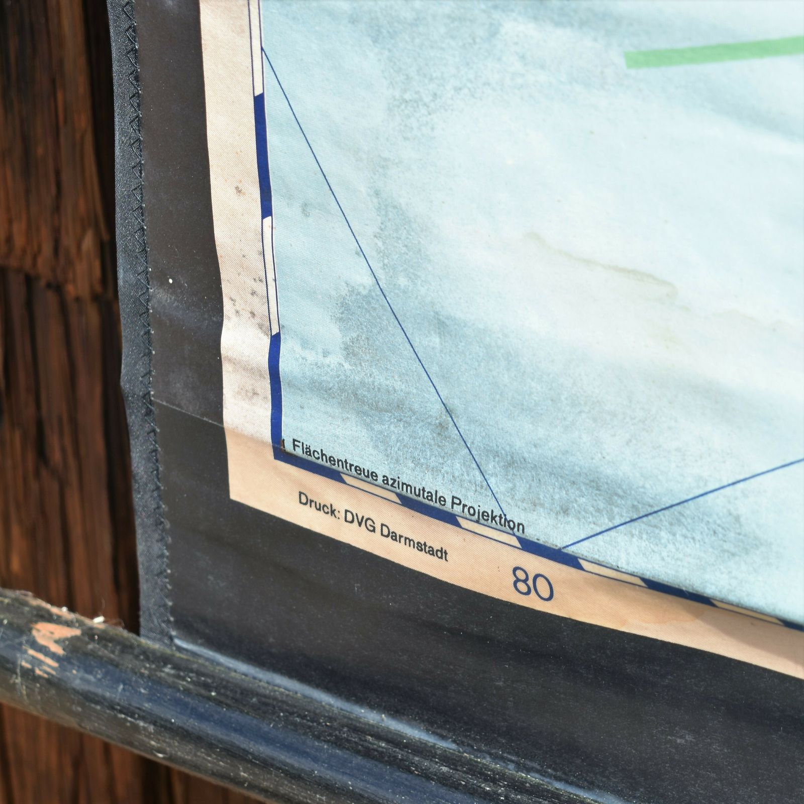 photo for sale Big Haack Painke Map Of Australia In German Linen Backed Original Batons