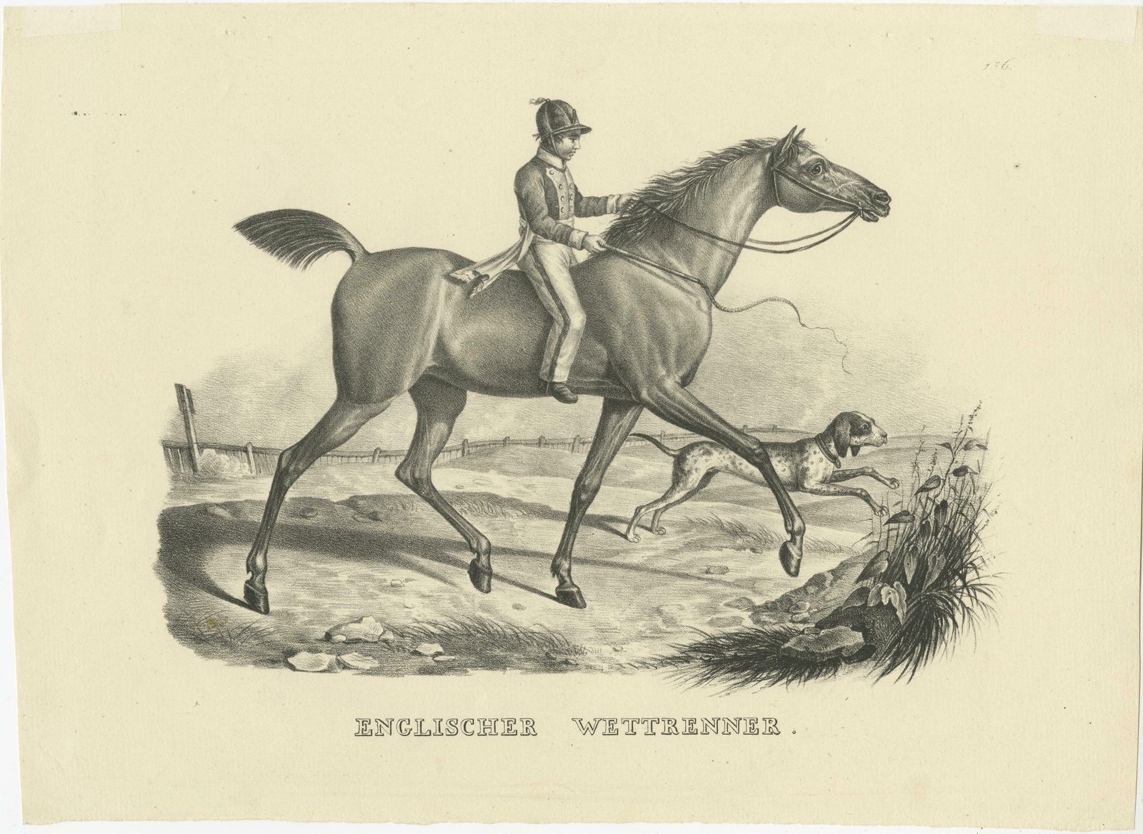 Set Of 2 Antique Prints Of English Horses photo for sale