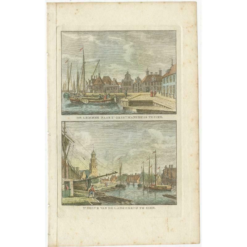 Antique Print Of Lemmer, Grietmanshuis, Friesland, The Netherlands, Circa 1790 photo furniture