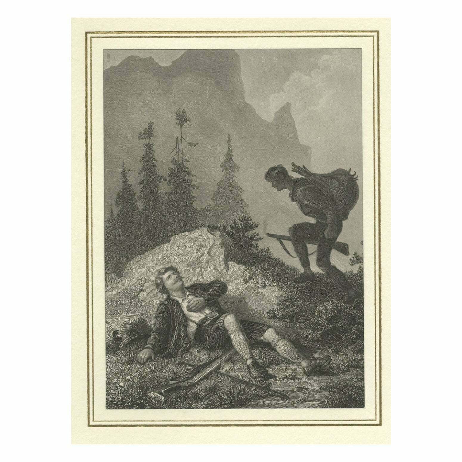 Antique Print Of Lieutenant Kock, Circa 1870