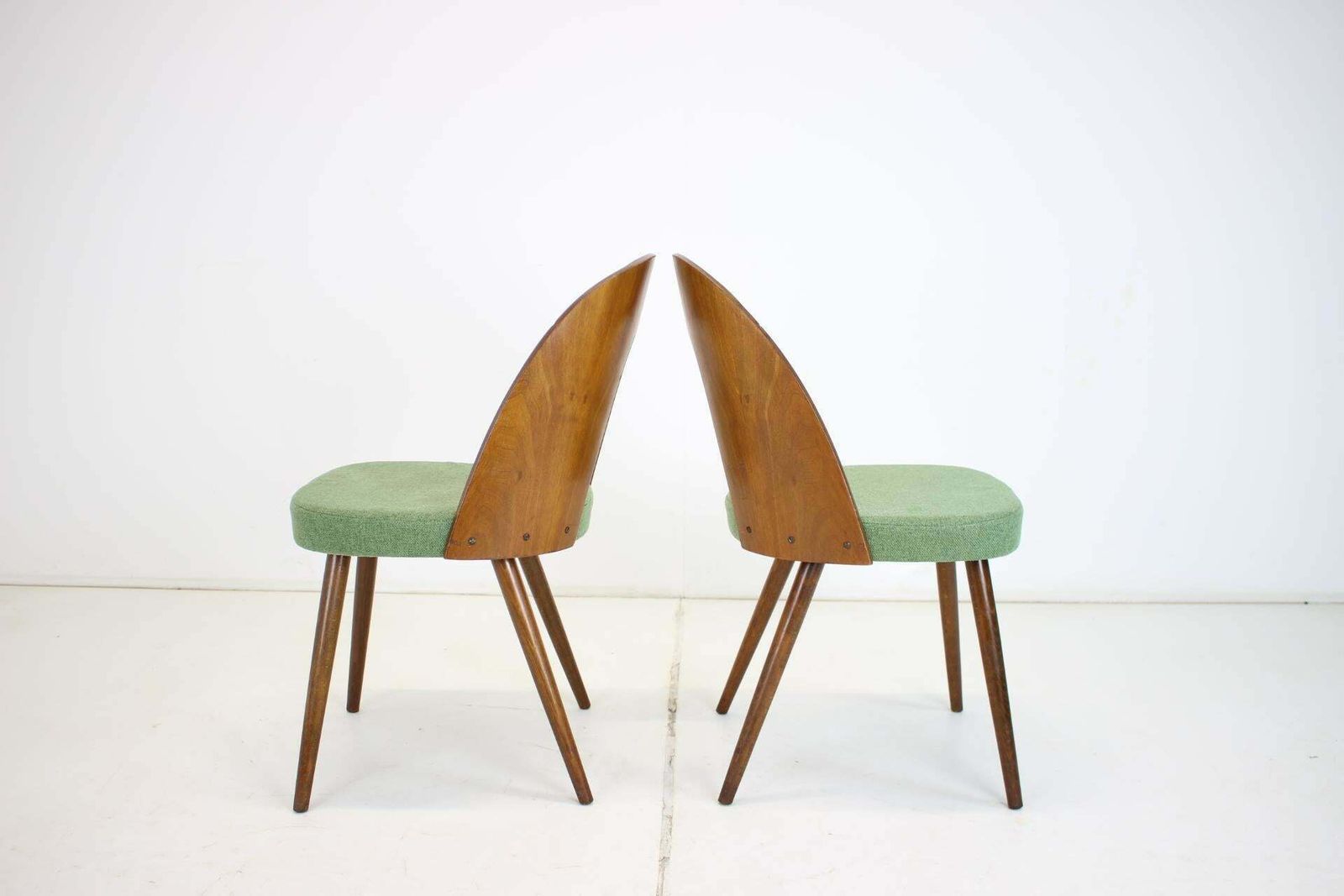1960s Antonin Suman Set Of Two Dining Chairs, Czechoslovakia photo vintage