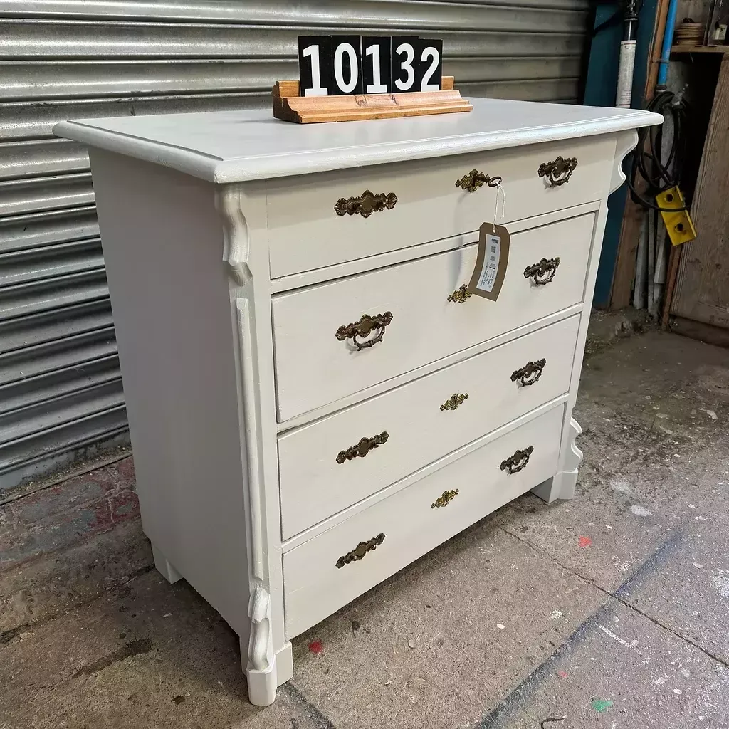 Scandinavian Chest Of Drawers Painted In Farrow & Ball Cornforth White photo Furniture