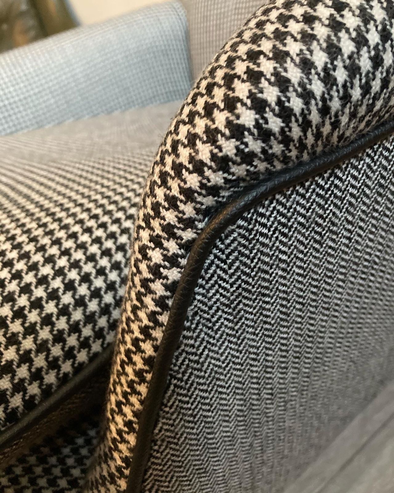 Parker Knoll Armchair Mono Black White Houndstooth Herringbone Pk 934/5/6 Gavotte photo vinterior