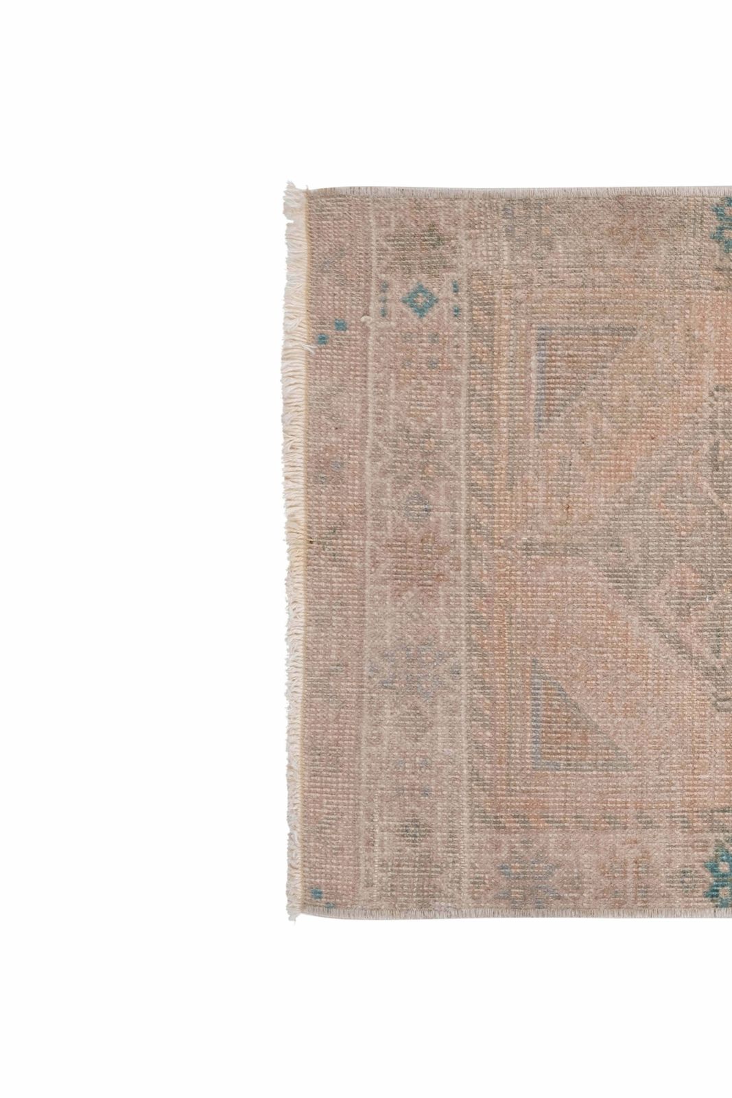 Pale Color Turkish Small Handmade Traditional Door Mat 57 X 122 Cm photo Textiles