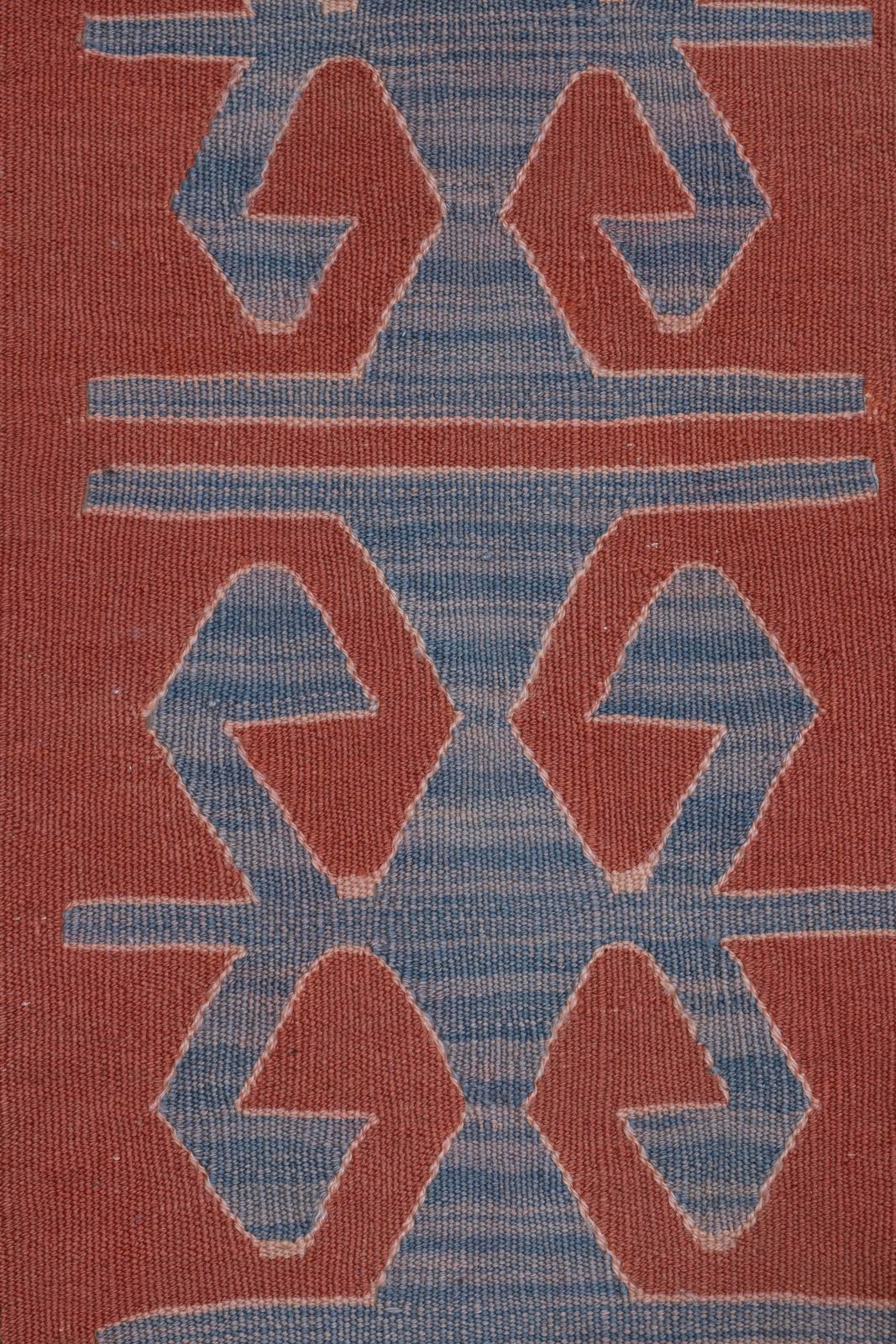 Vintage Red Turkish Small Kilim Rug 45 X 105 Cm photo for sale