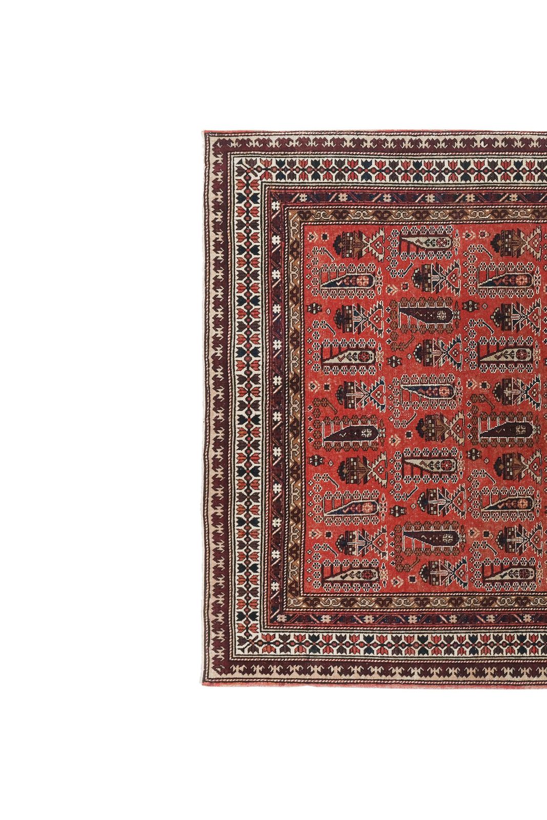 1960s Vintage Caucasian Derbent Rug 140 X 206 Cm photo Textiles