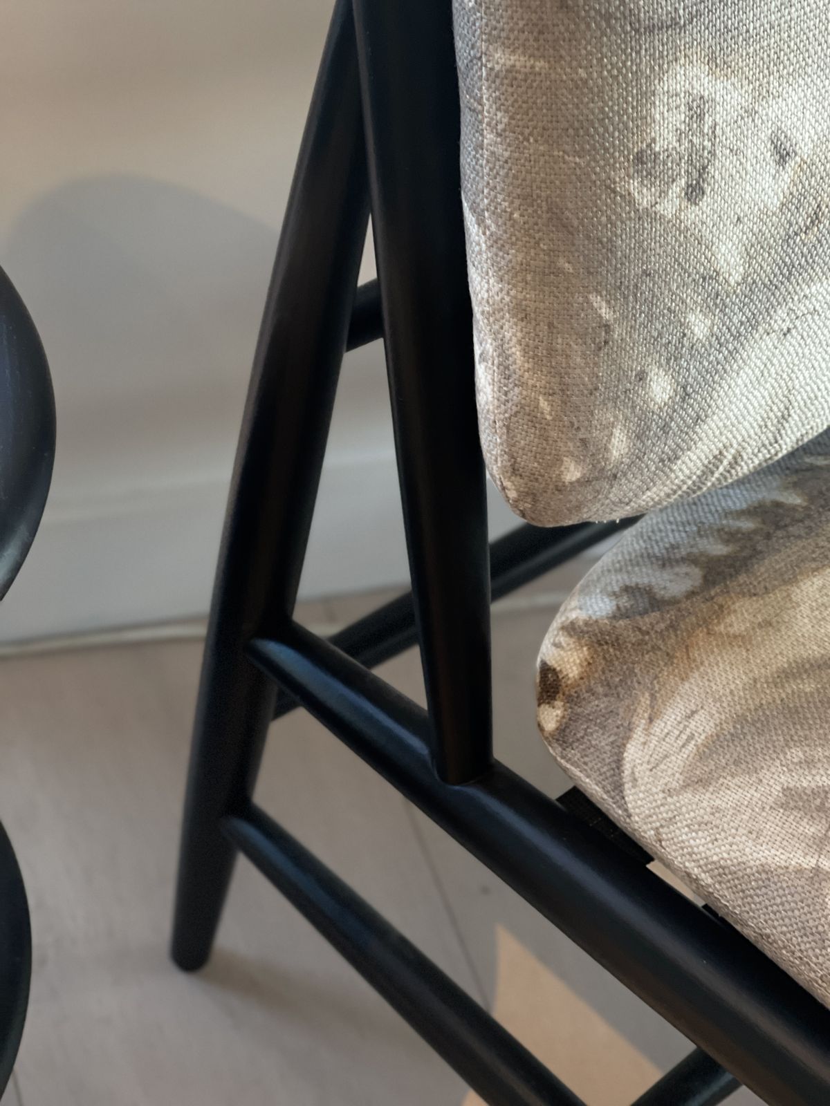 photo for sale Ercol Von Chair, 2010s, Linen, Contemporary