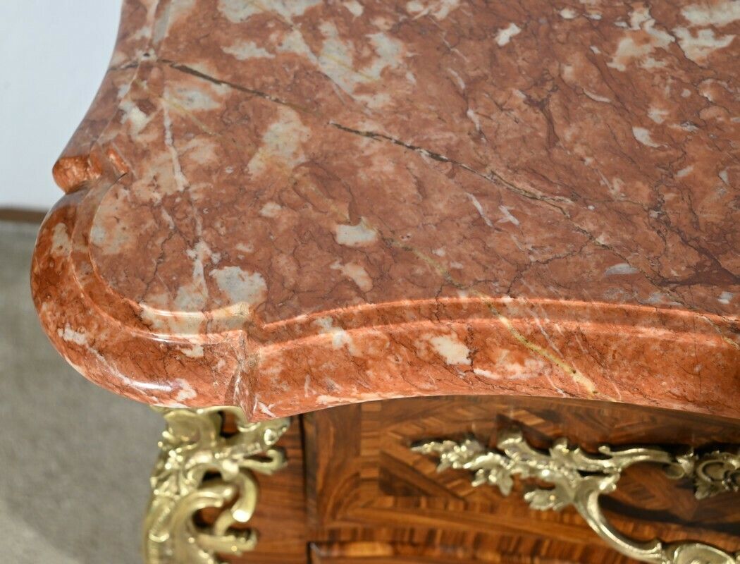 Tomb Commode In Violet Wood Marquetry, Louis XIV/Louis XV Transition Style – 1st Part 20th photo buy