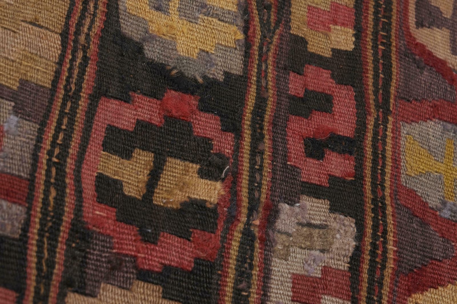 Turkish Kilim Handmade Wool Rug 158 X 242 Cm photo vintage