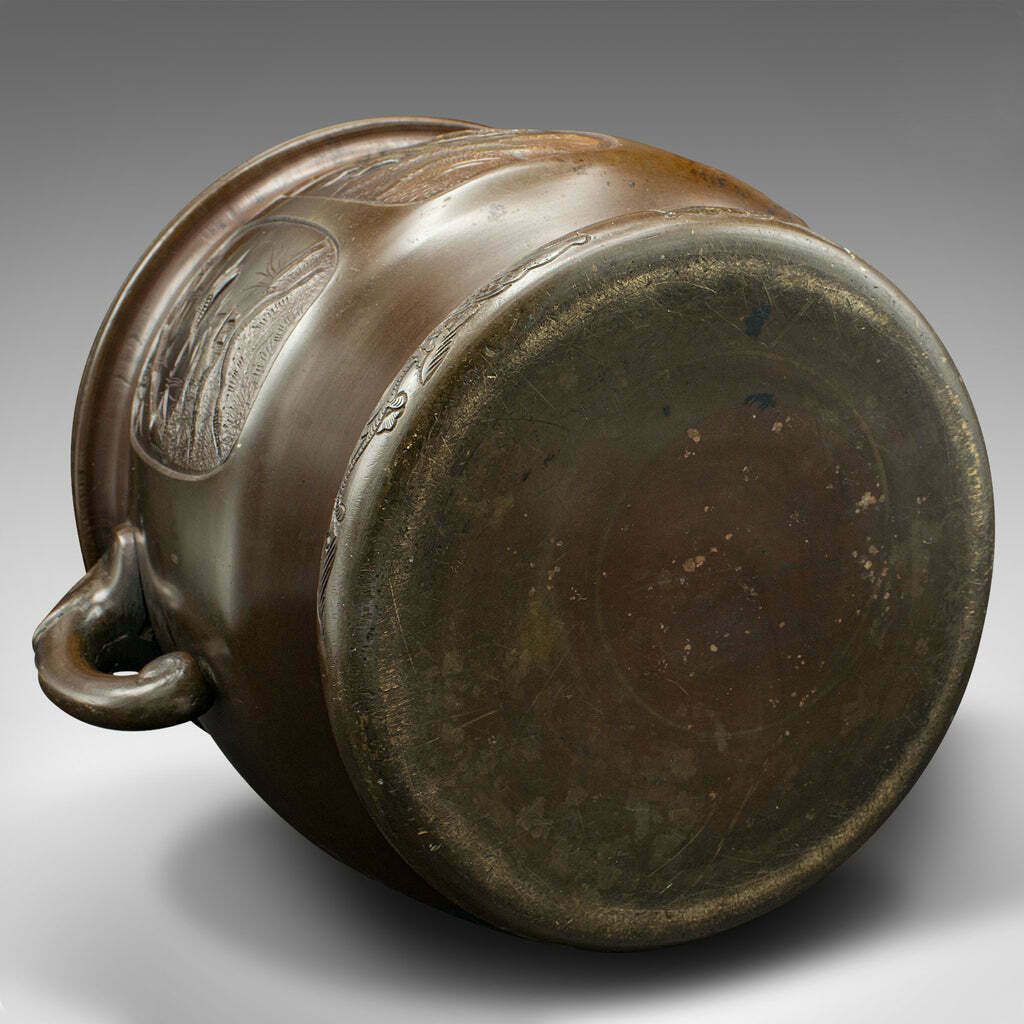1295.0 Antique Planter, Japanese, Bronze, Decorative Jardiniere, Edo, Victorian, C.1860 photo