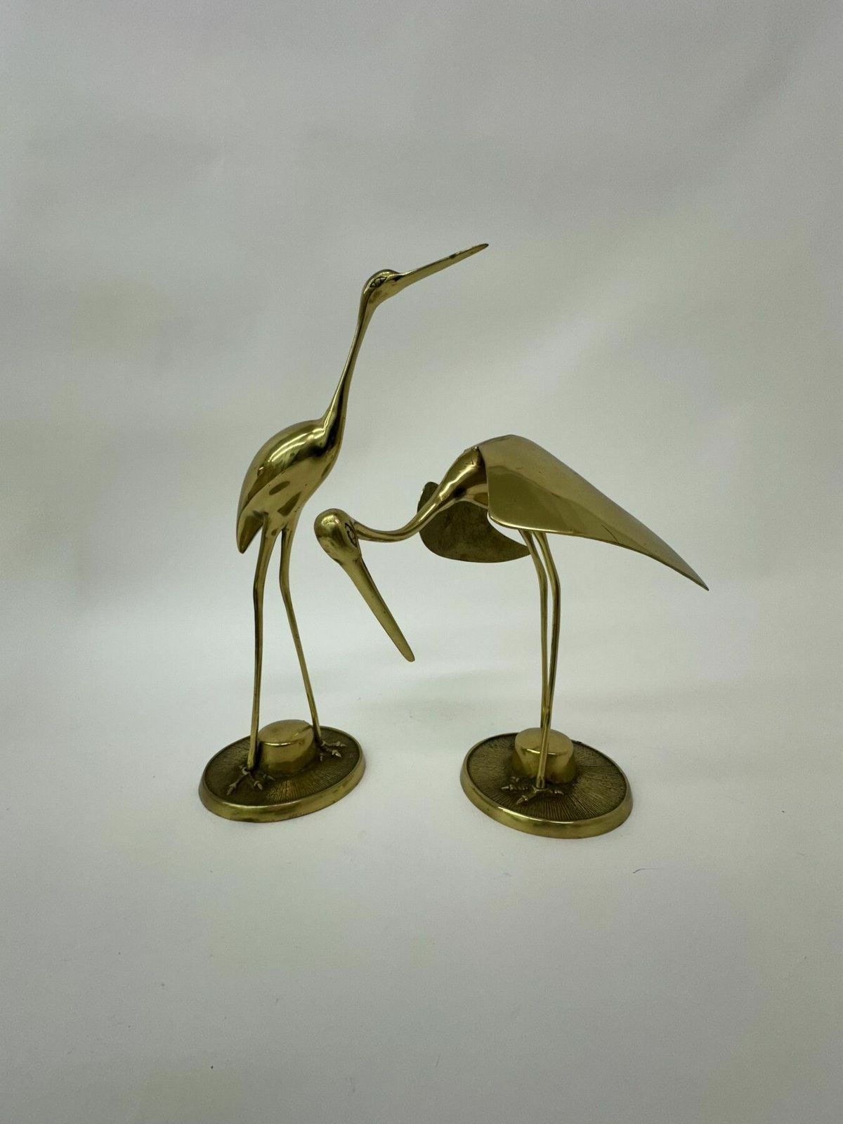 Grote Mid Century Design Messing Vogels, Jaren 1970 photo vinterior