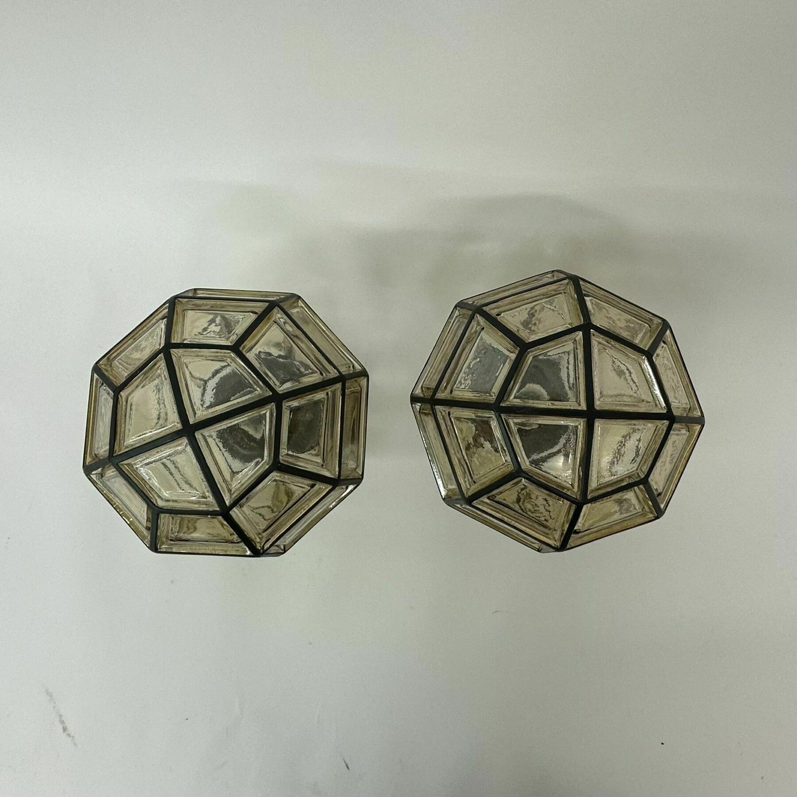 Set Of 2 Limburg Glashutte Germany Ceiling Lamps , 1960’s photo for sale