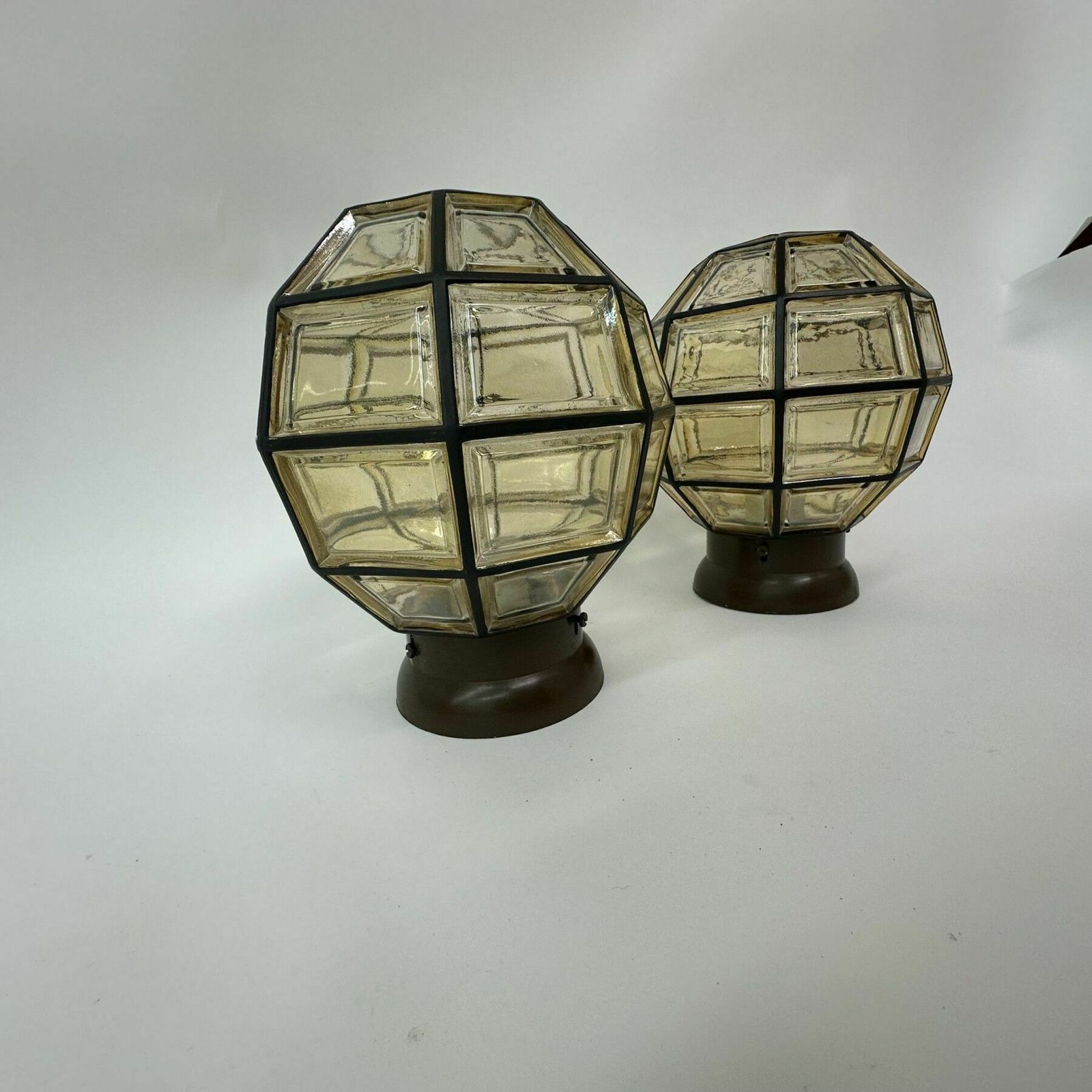 Set Of 2 Limburg Glashutte Germany Ceiling Lamps , 1960’s photo Lighting