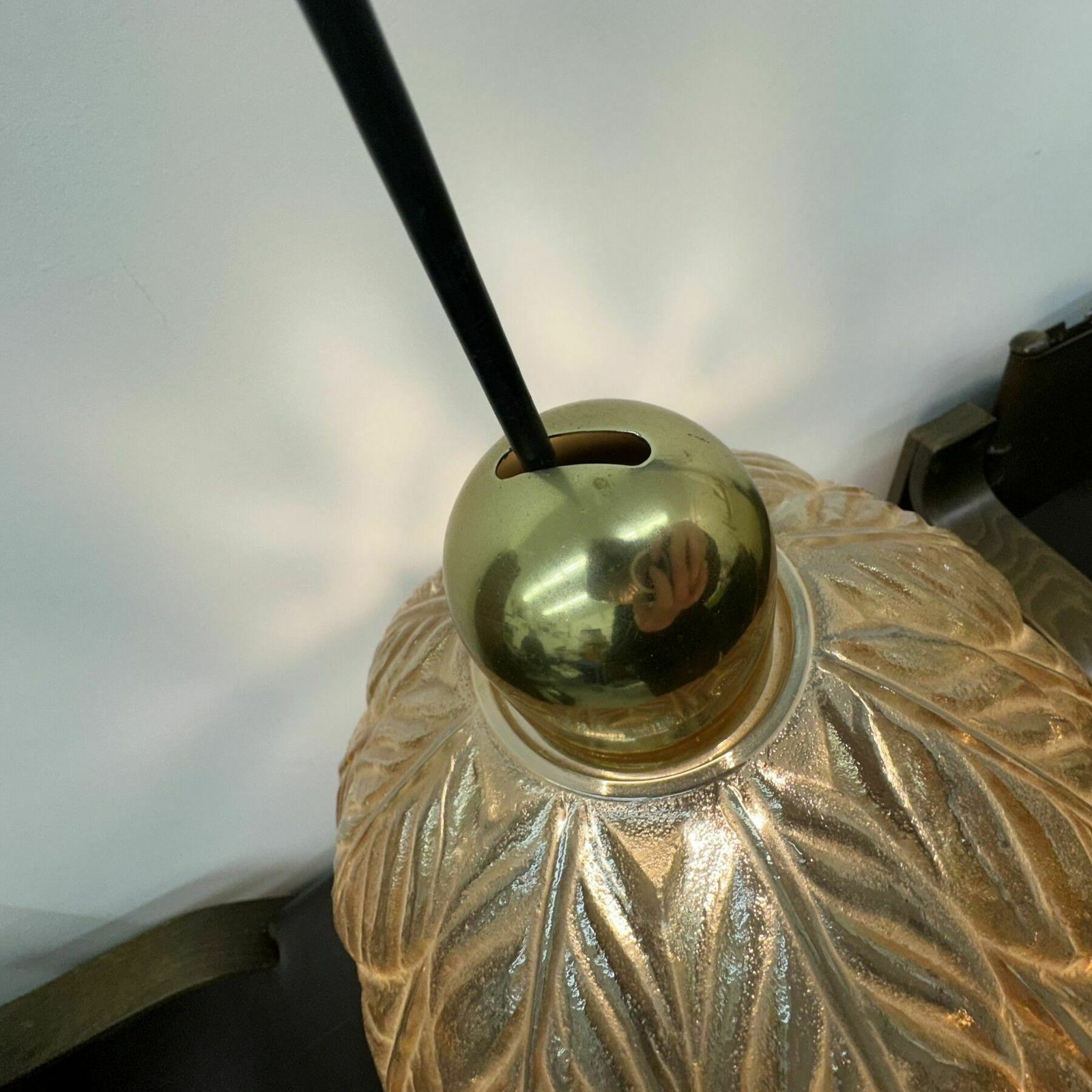 Peil & Putzer Glazen Bladlamp, Jaren 1970 photo 399.0