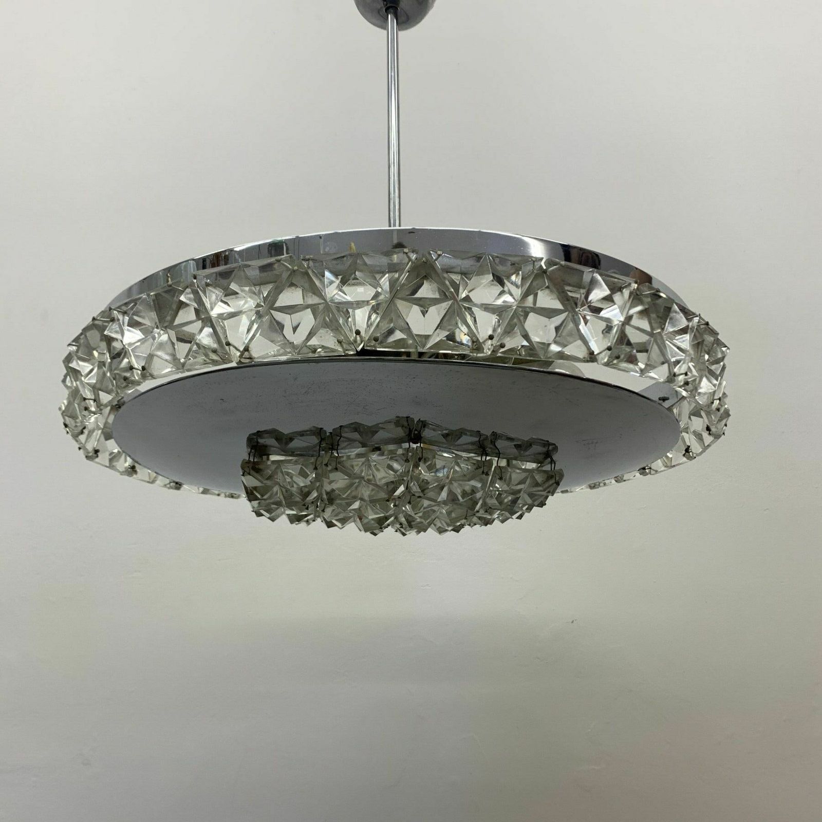Zeldzame Kinkeldey Kristallen Hanglamp, Ca. Jaren 1970 photo buy