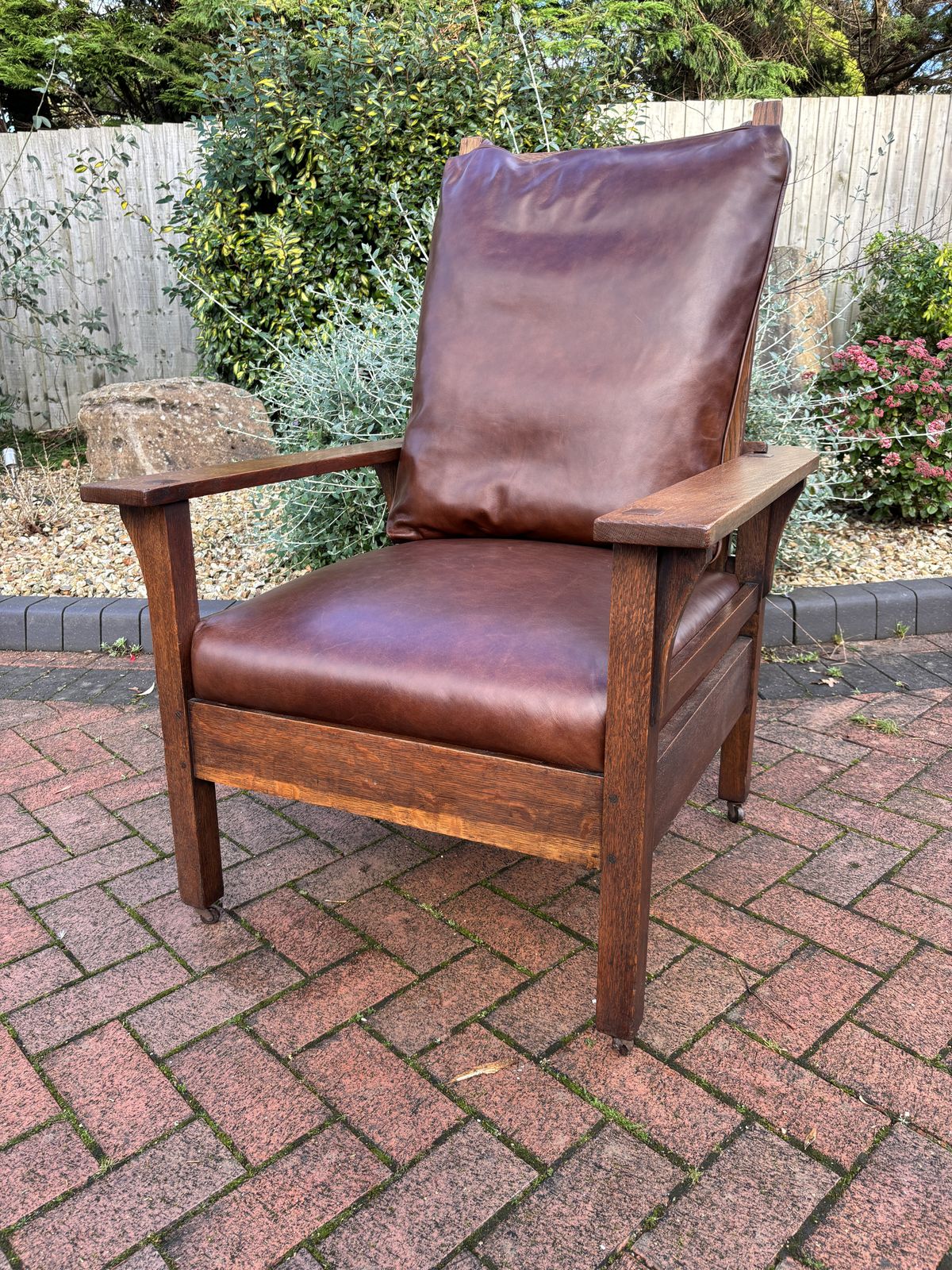 Arts & Crafts American Reclining Mission Chair photo furniture