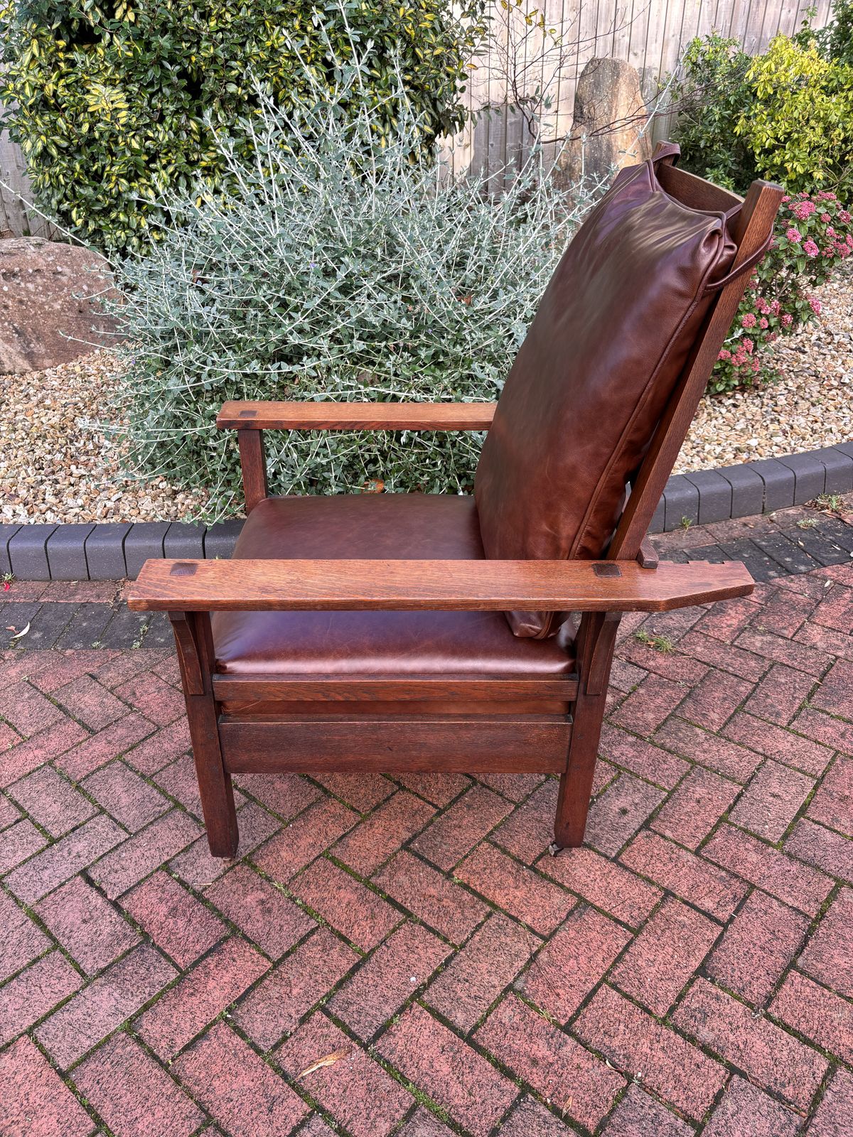 Arts & Crafts American Reclining Mission Chair photo for sale