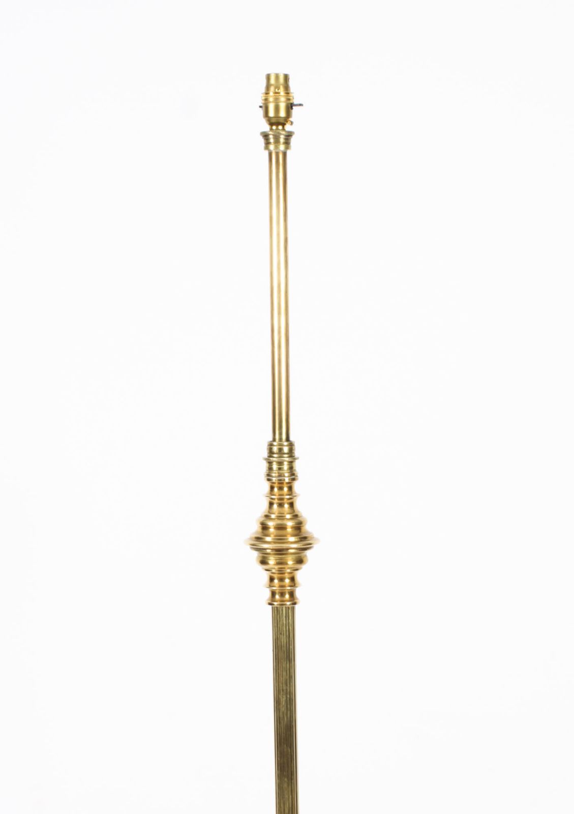 Victorian Brass Standard Lamp  19th C photo for sale