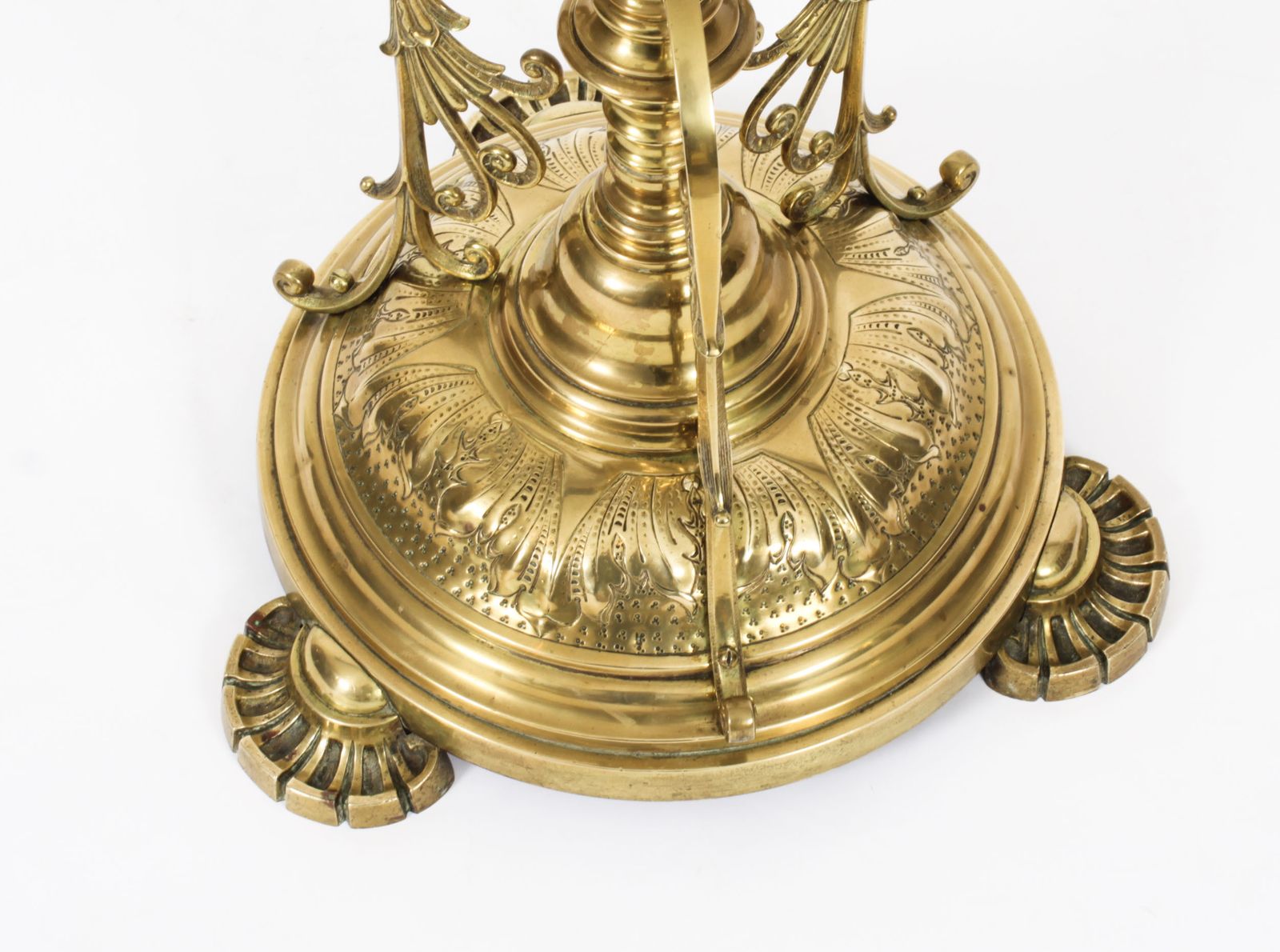 Victorian Brass Standard Lamp  19th C photo 1250.0