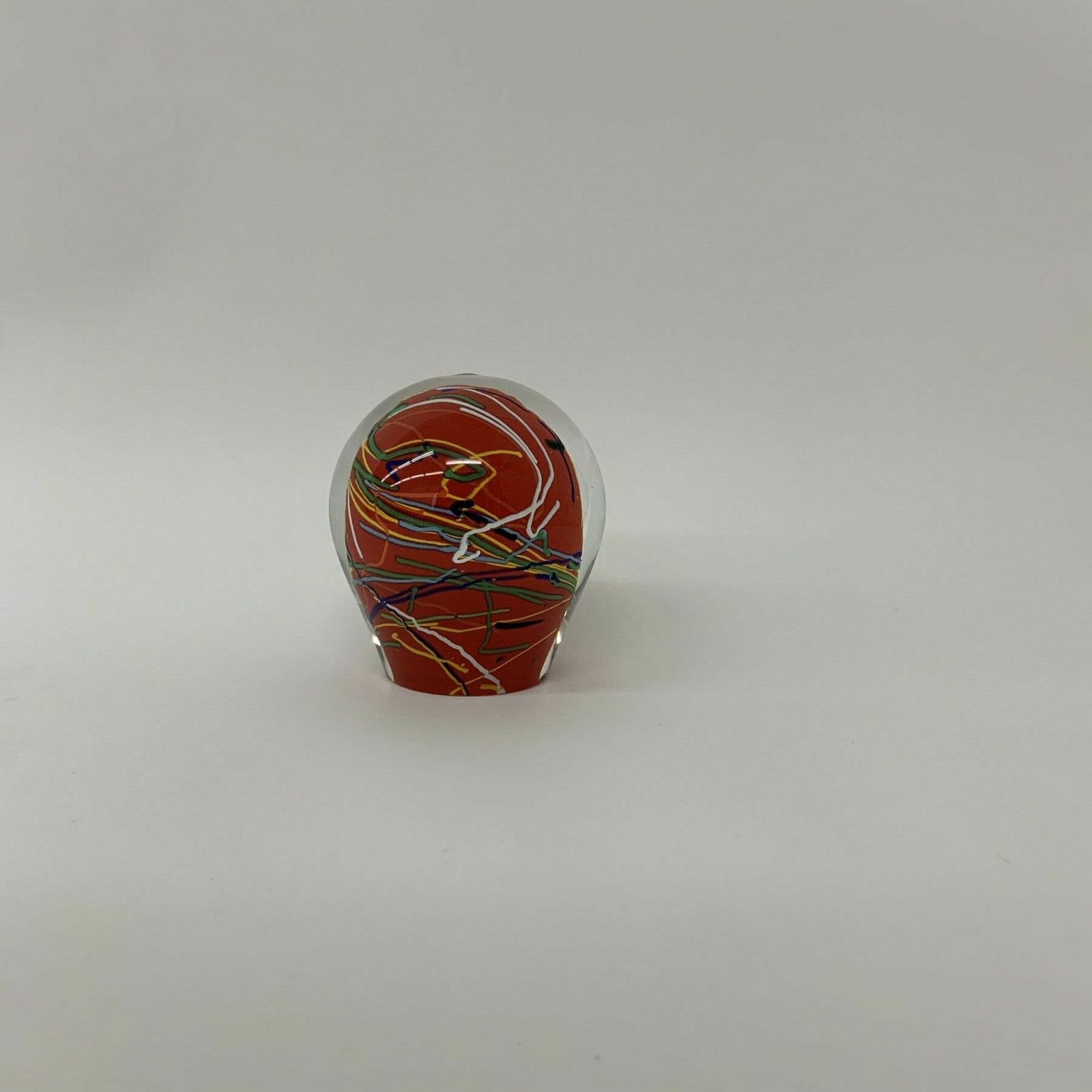 Carlos Pebaque Glass Sculpture Presse Papier , 1990’s Sweden photo Art
