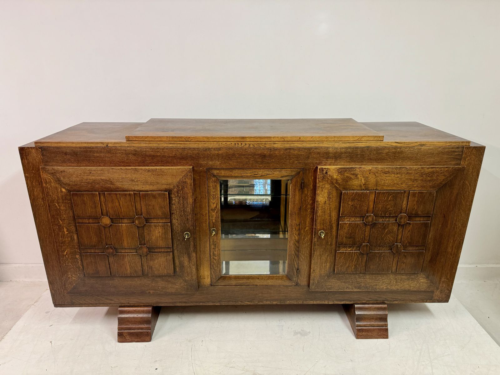 1930s Oak Sideboard By Gaston Poisson photo for sale