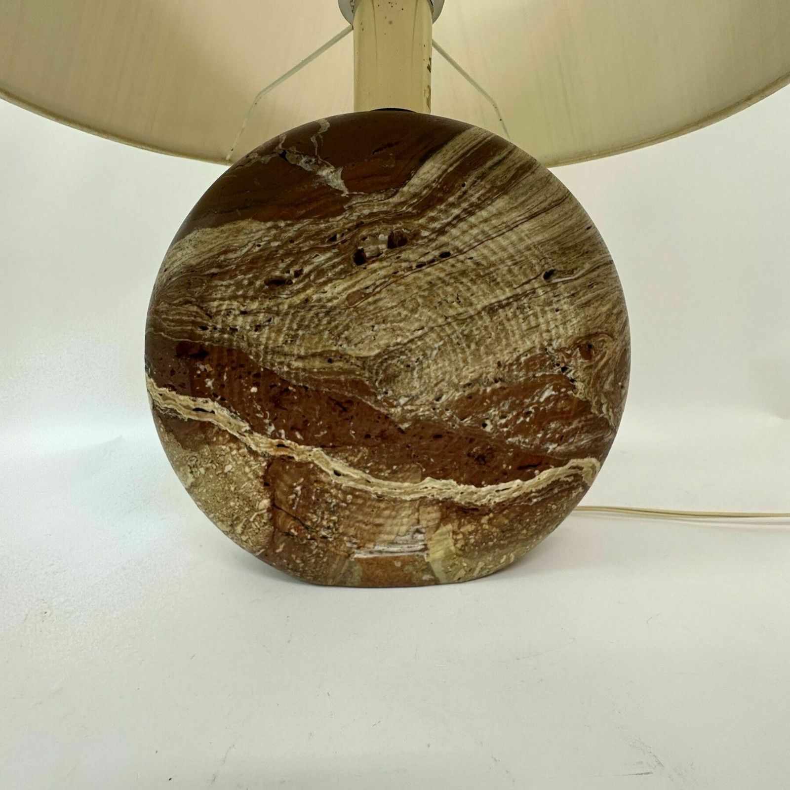Fratelli Manelli Travertine Table Lamp , 1970’s Italy photo furniture