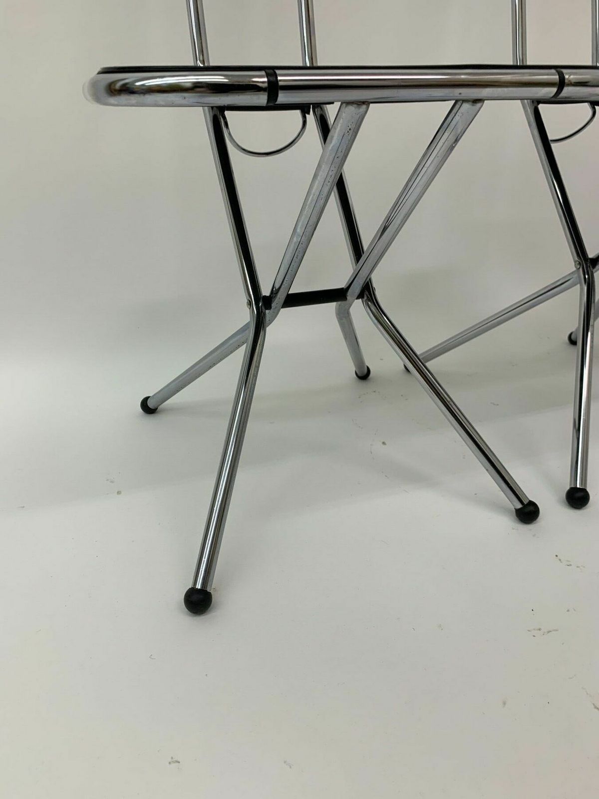 Set Of 4 Post Modern Folding Chairs By Niels Gammelgaard For Ikea , 1980’s photo vinterior