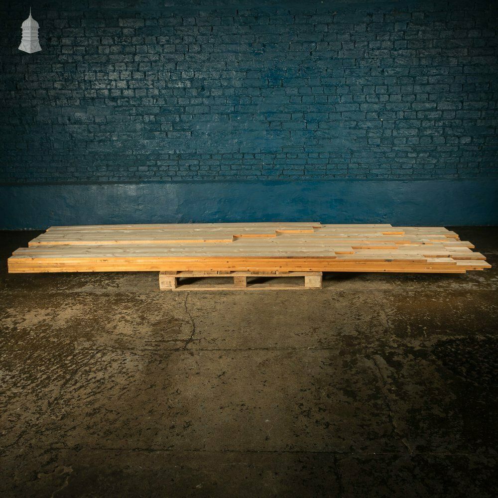 photo for sale 5.25 Inch Pine Floorboards, Cut From Timber Salvaged From A London Barracks   22 Square Meters