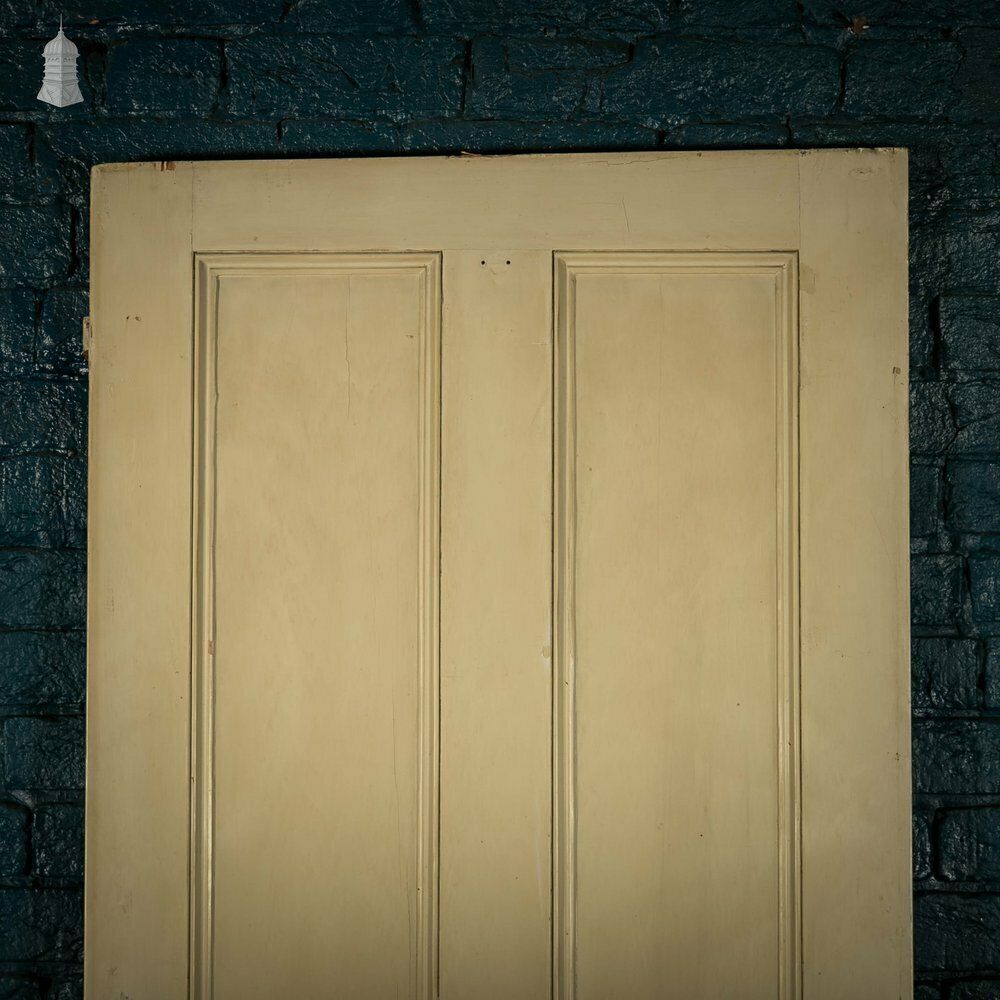 Pine Panelled Door, Victorian 4 Panel Green Painted photo furniture