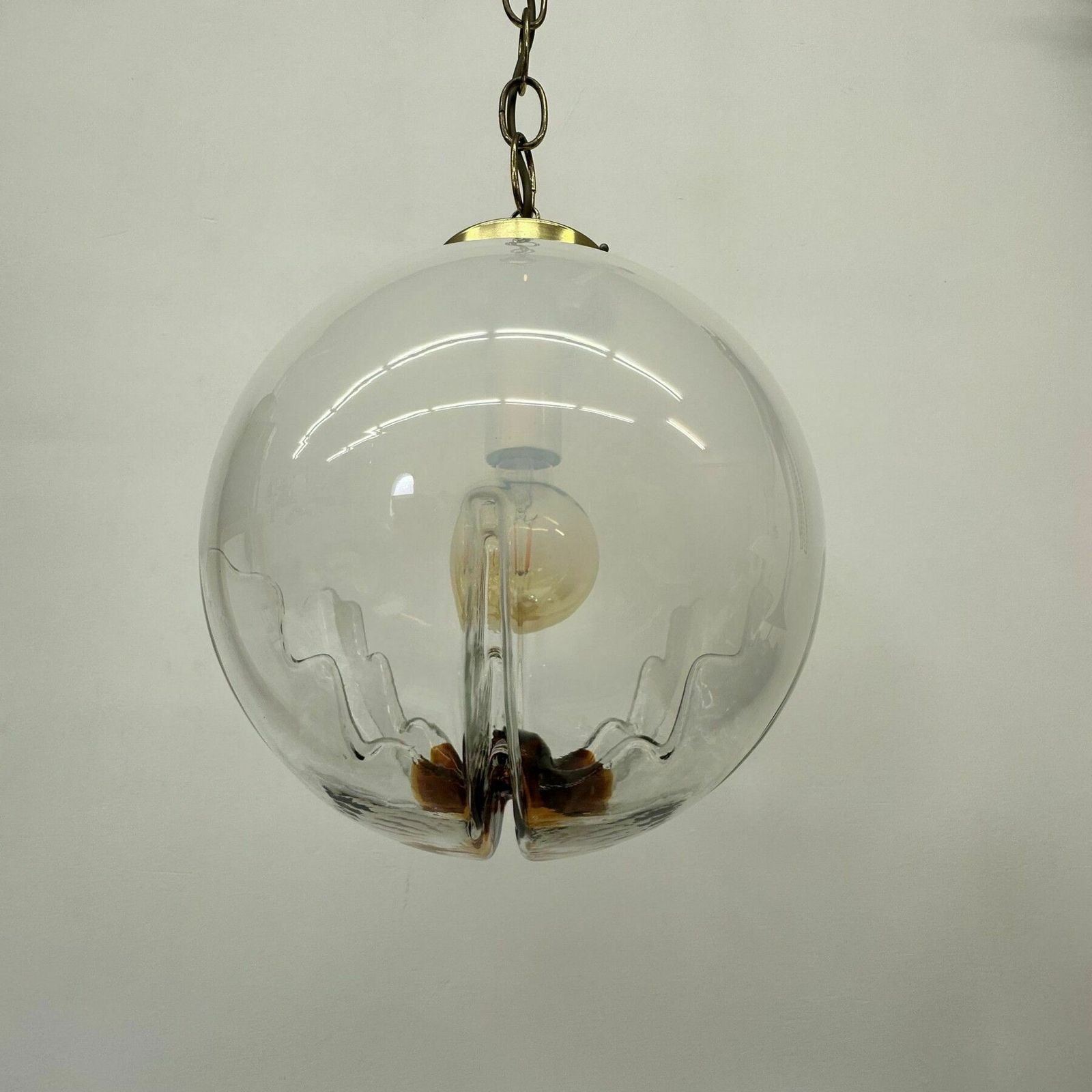 Mazzega Murano Glazen Hanglamp, Jaren 1970