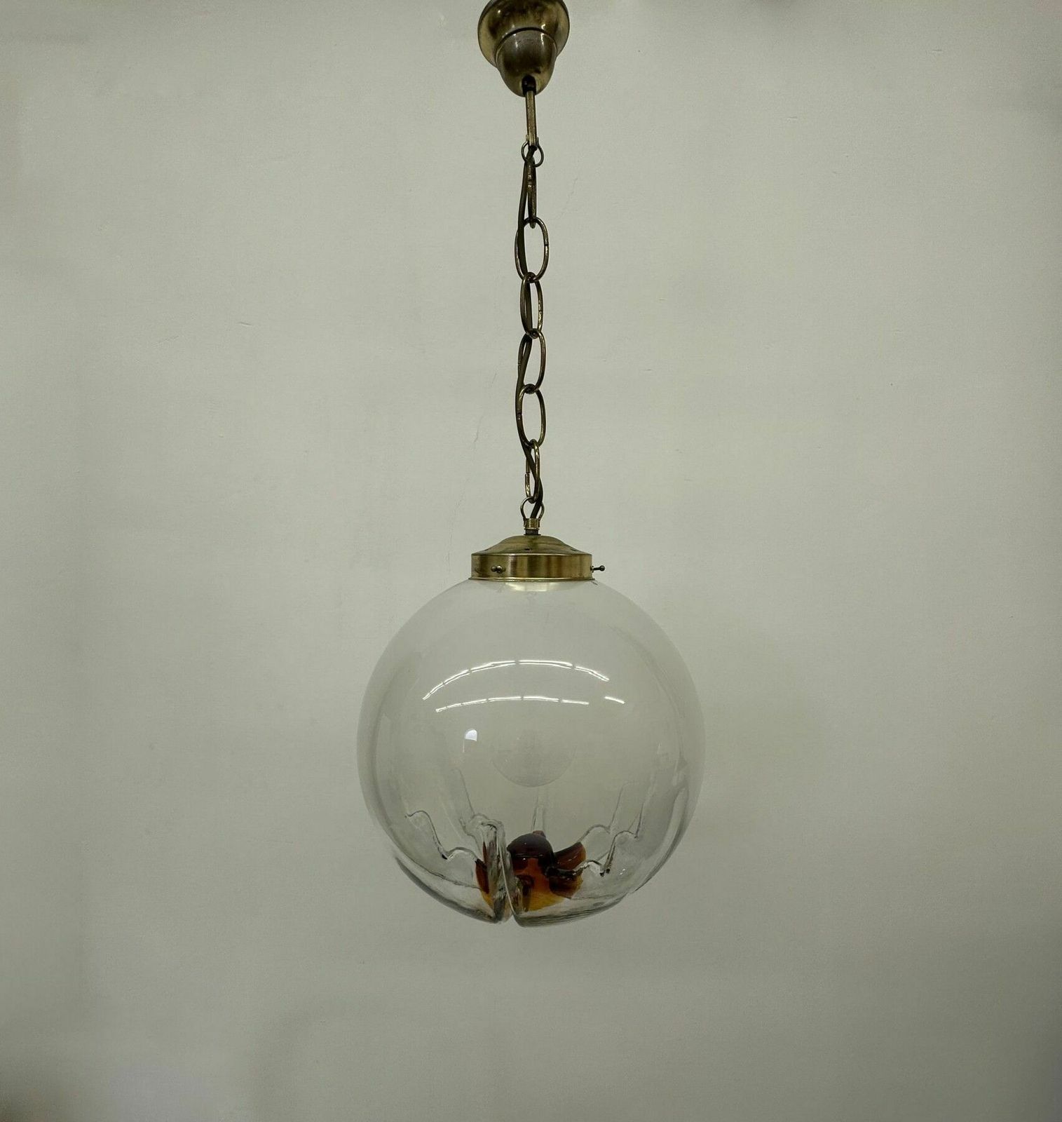 Mazzega Murano Glazen Hanglamp, Jaren 1970 photo Verlichting