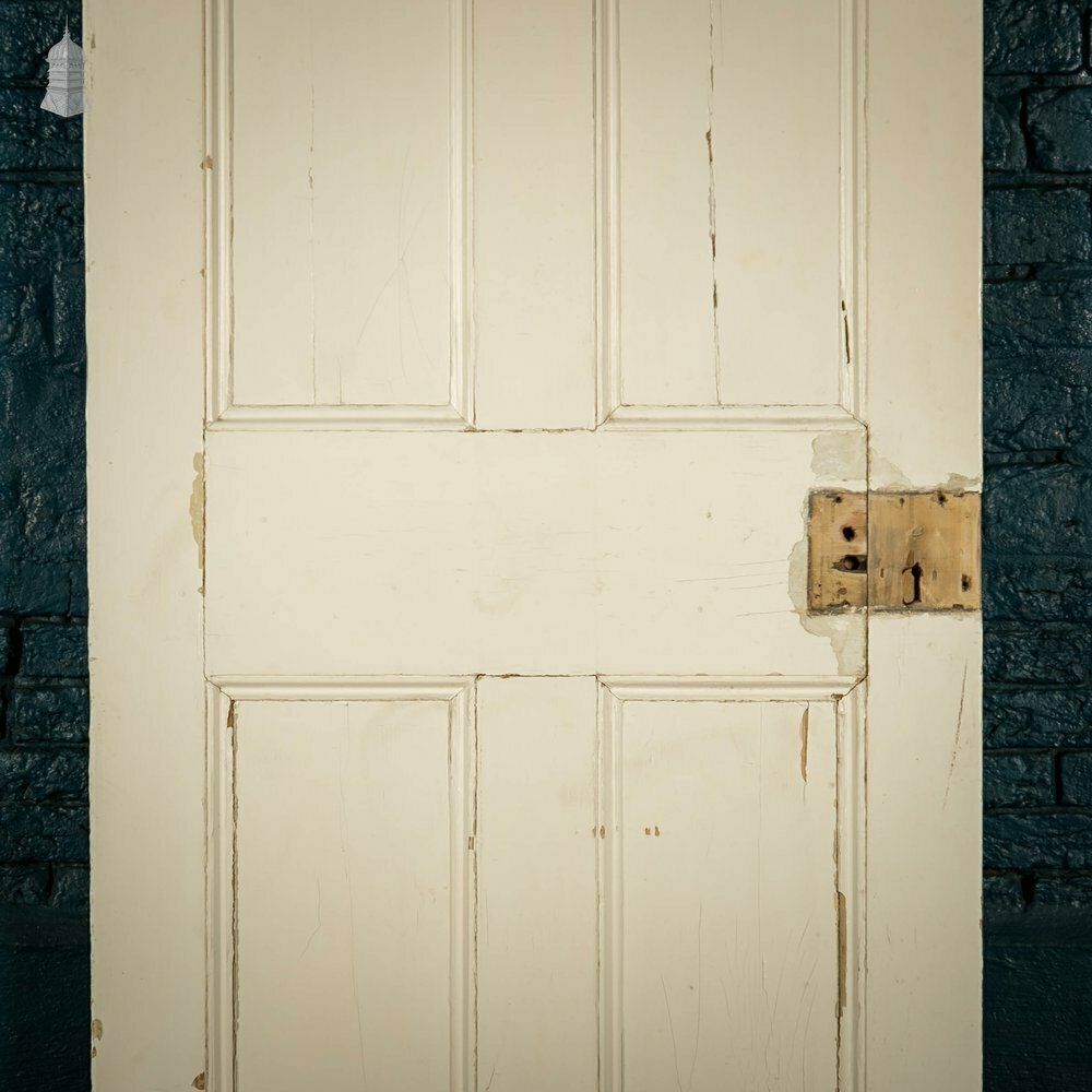 photo furniture Pine Panelled Door, Moulded 4 Panel Victorian, White Painted Finish