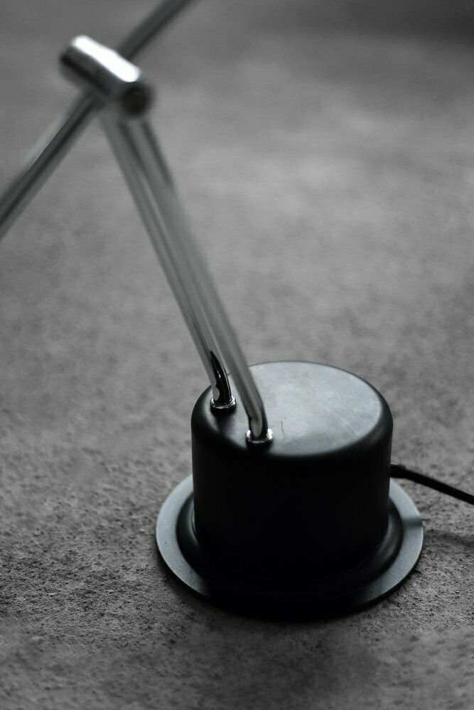 Mid Century Belgian Modern Minimalist Black Desk Lamp From Massive, 1980s photo buy