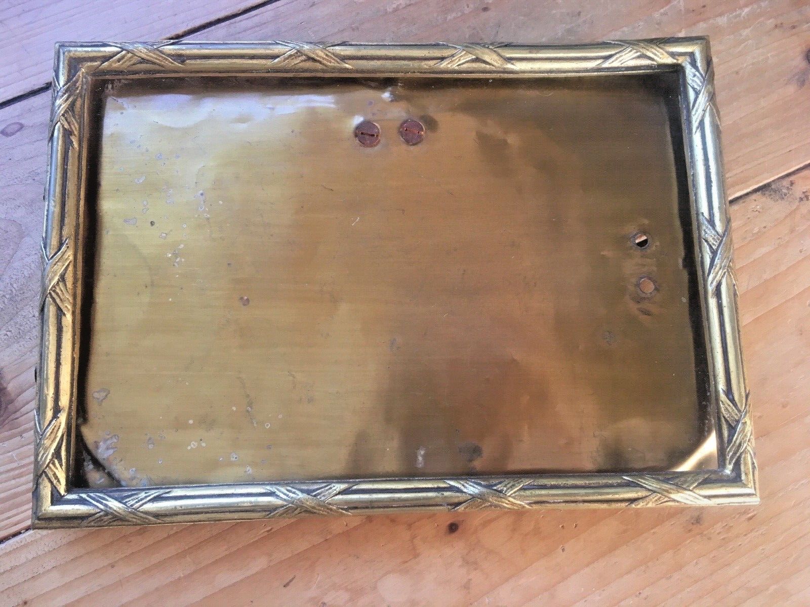 Antique C1900 French Bamboo Effect Regency Gilt Brass Easel Picture Photo Frame photo buy
