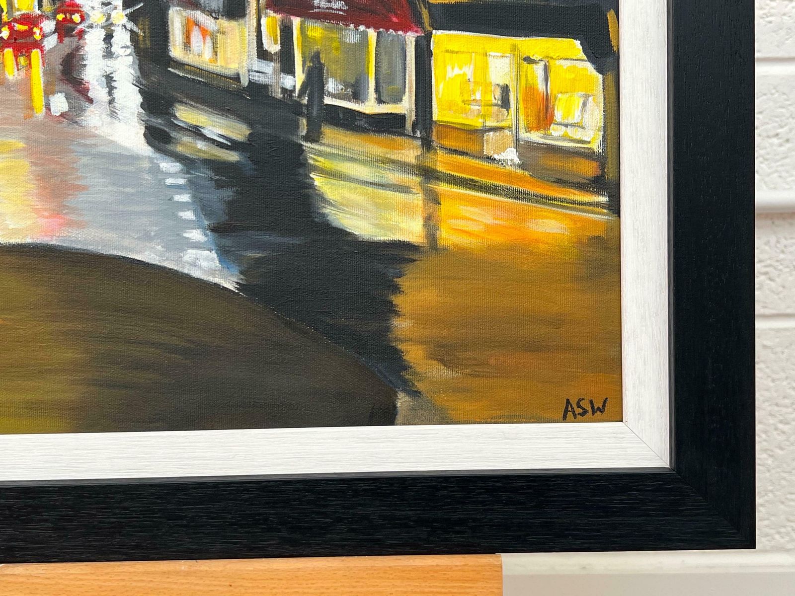 Angela Wakefield Painting Of Ambleside In Lake District England At Night By English Urban Artist photo 7500.0