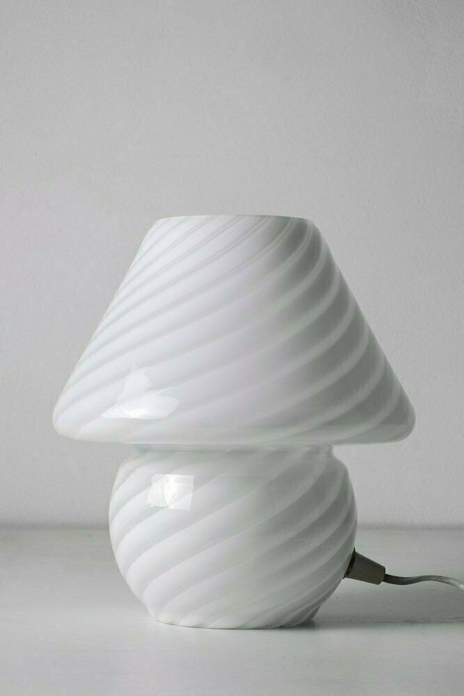 Swirl Mushroom Table Lamp In Murano Glass By Paolo Venini