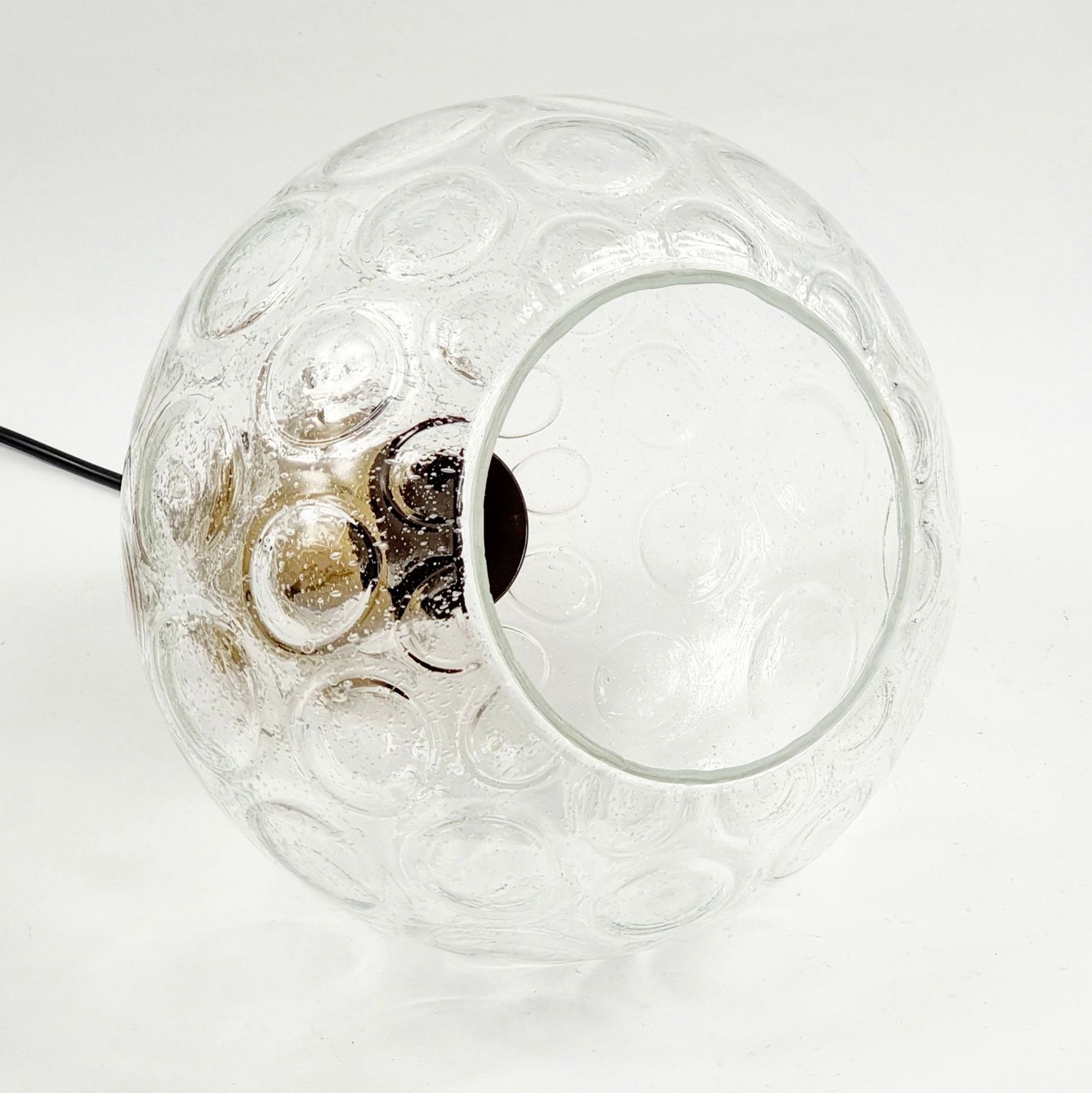 photo furniture Mid Century Bubble Glass & Brass Pendant By Helena Tynell For Limburg, Germany, 1960s