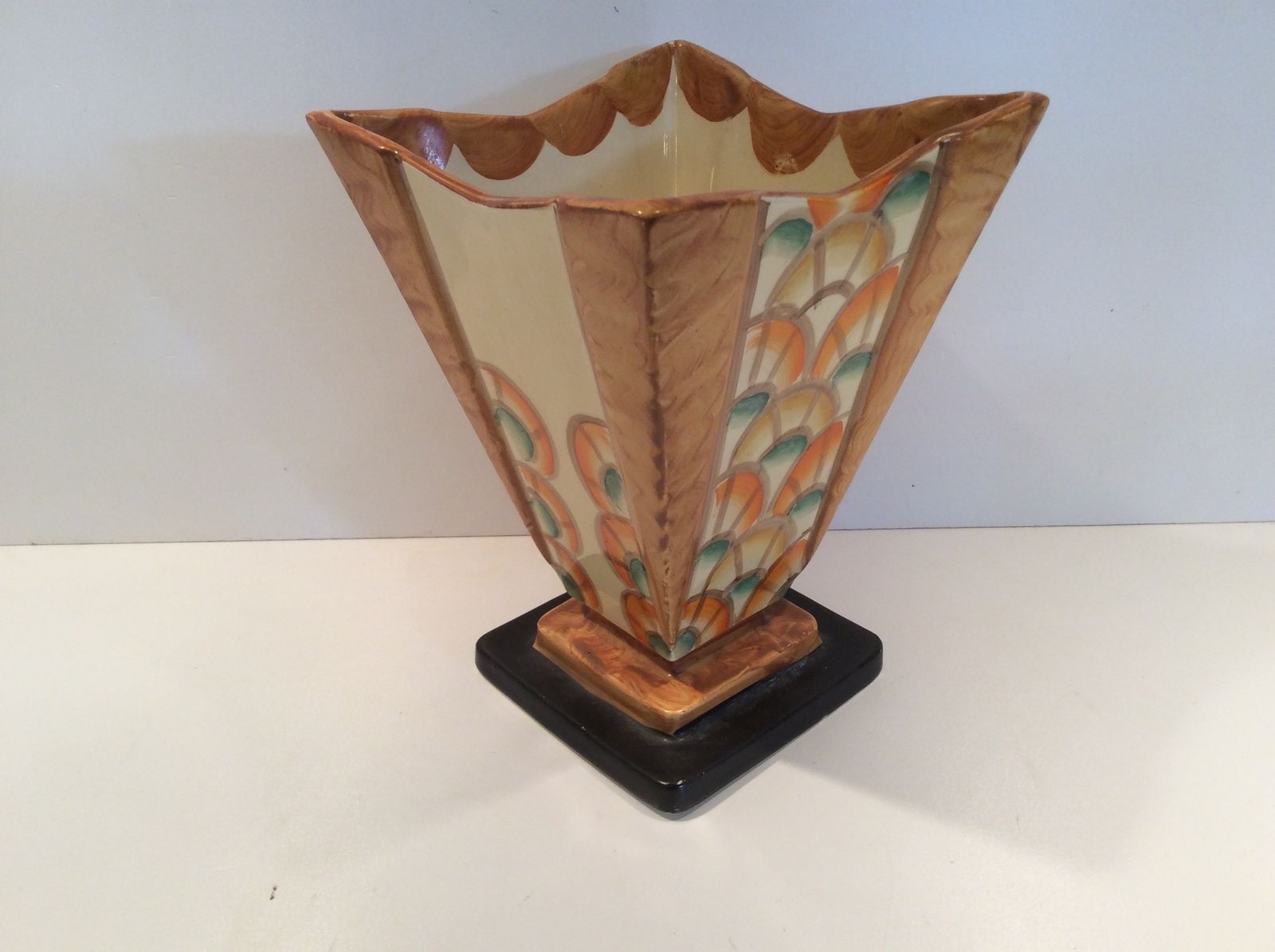 Hand Painted Art Deco Vase By Myott And Son photo vinterior