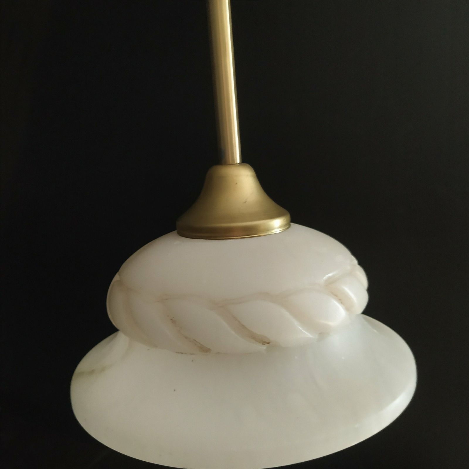 Alabaster Pendant Light, 1990s photo Lighting