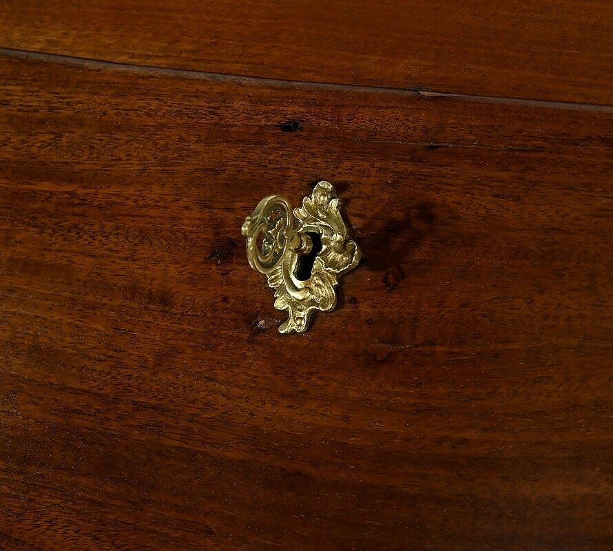 Small Port Desk In Cuban Mahogany, Louis XV – 18th Century photo vintage