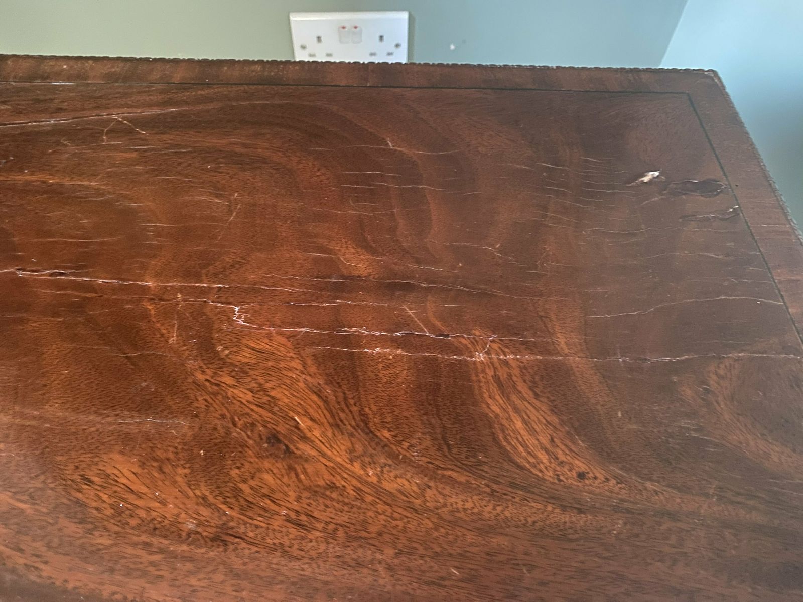 Antique Arts And Crafts Mahogany Side Table Wine Table With Detailed Table Top & Pedestal Base photo 125.0