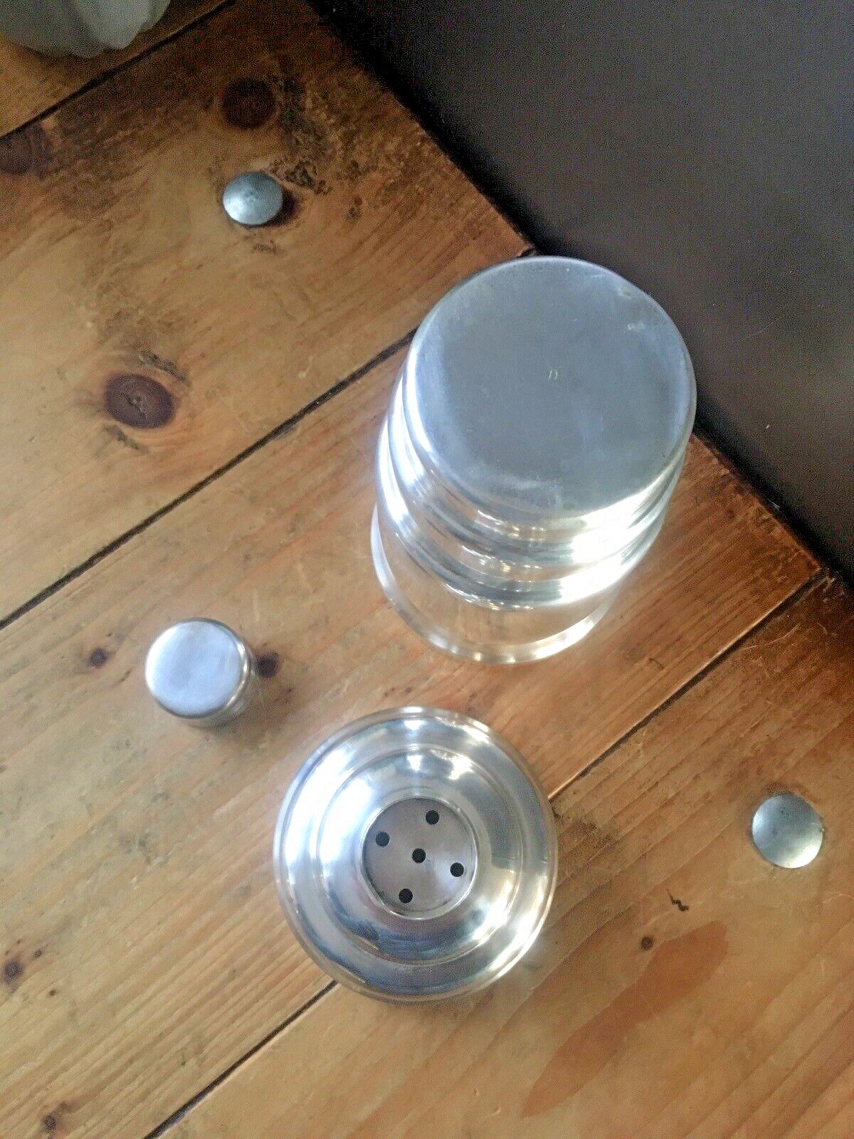 photo vinterior Superb French Antique Art Deco Stepped Silver Plated Cocktail Shaker Bar Cabinet