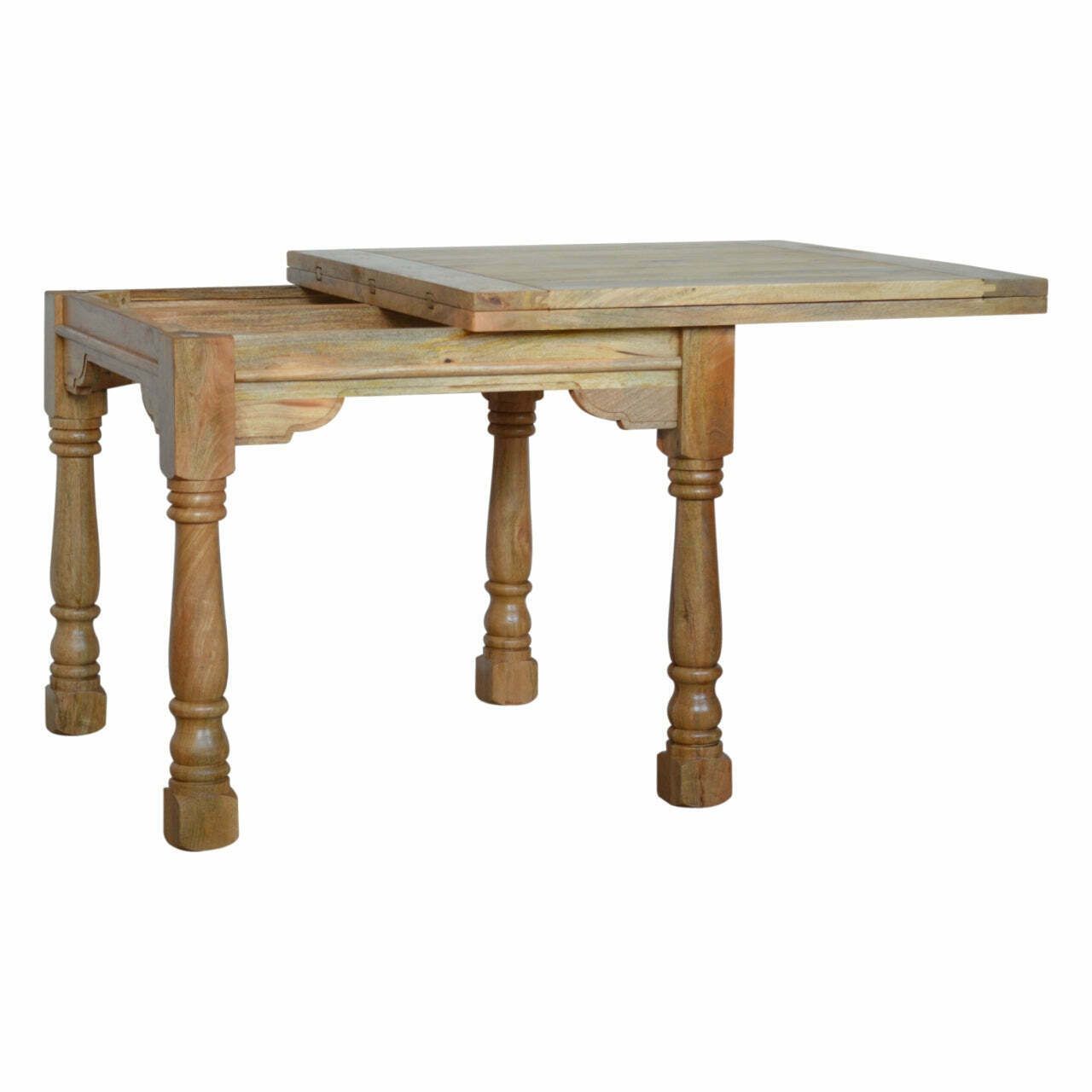 Solid Wood Extendable Granary Turned Dining Table photo 528.0