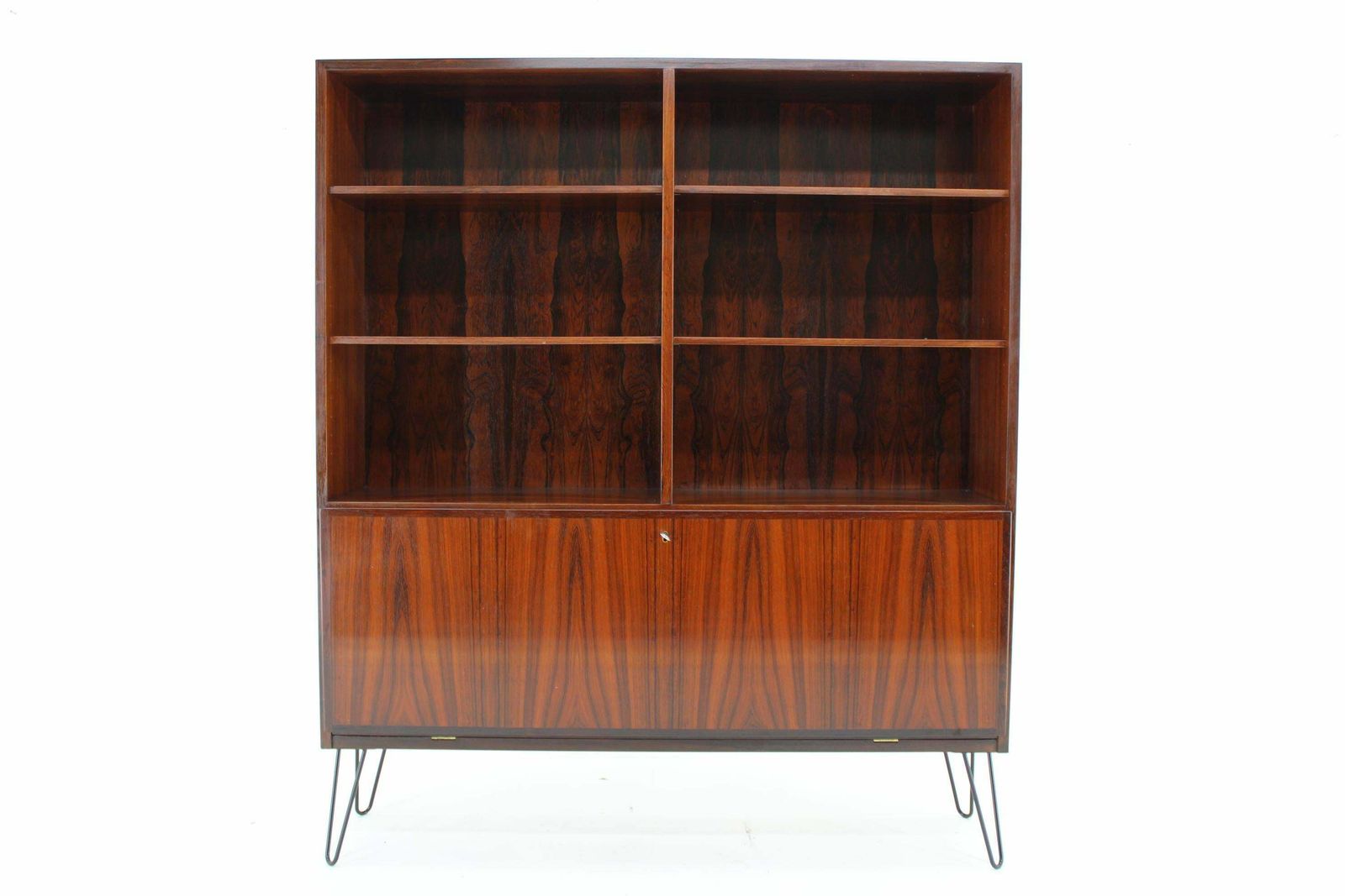 1960s Omann Jun Upcycled Bookcase Cabinet, Denmark photo furniture